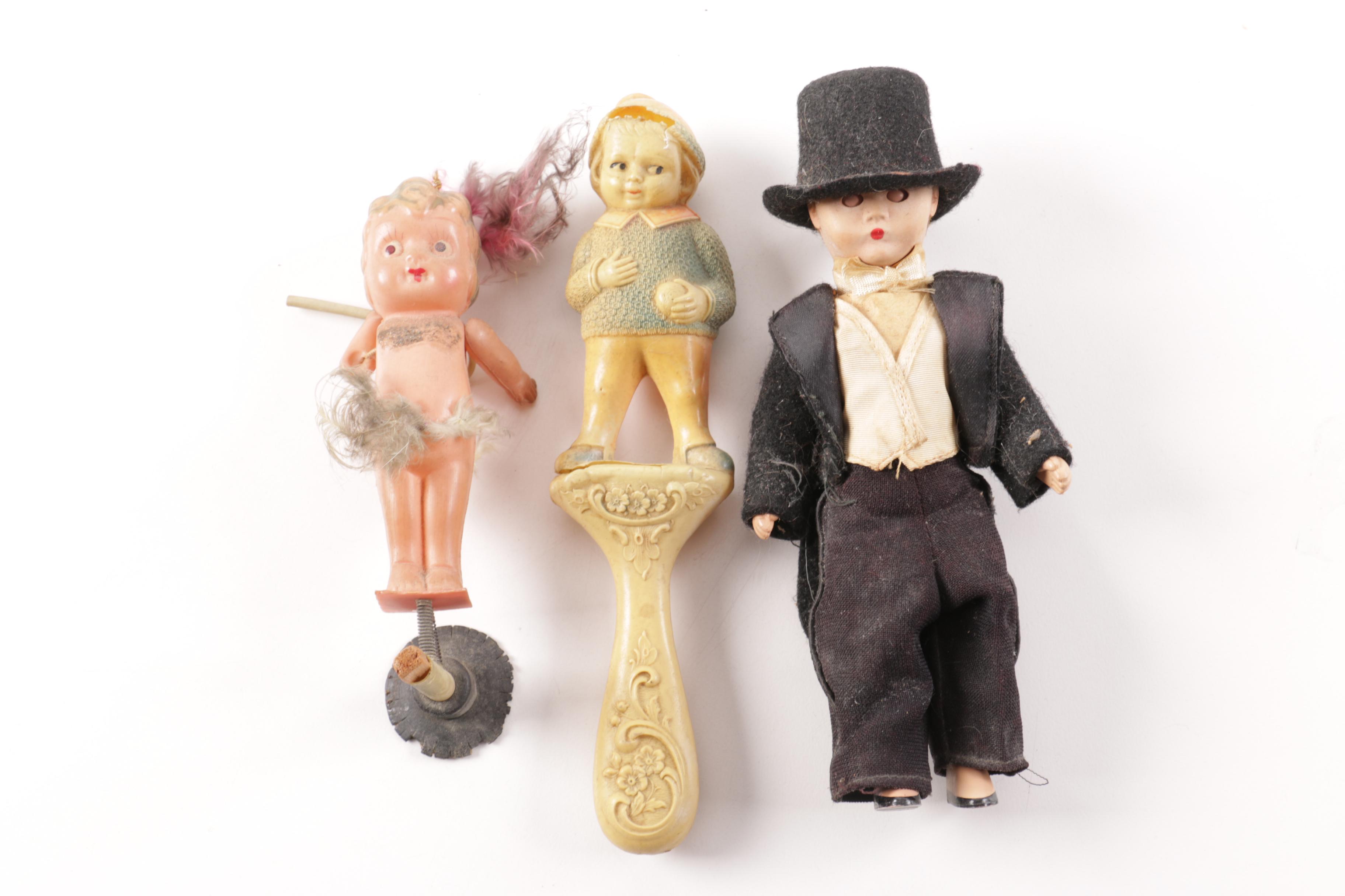 Vintage Composition and Plastic Dolls