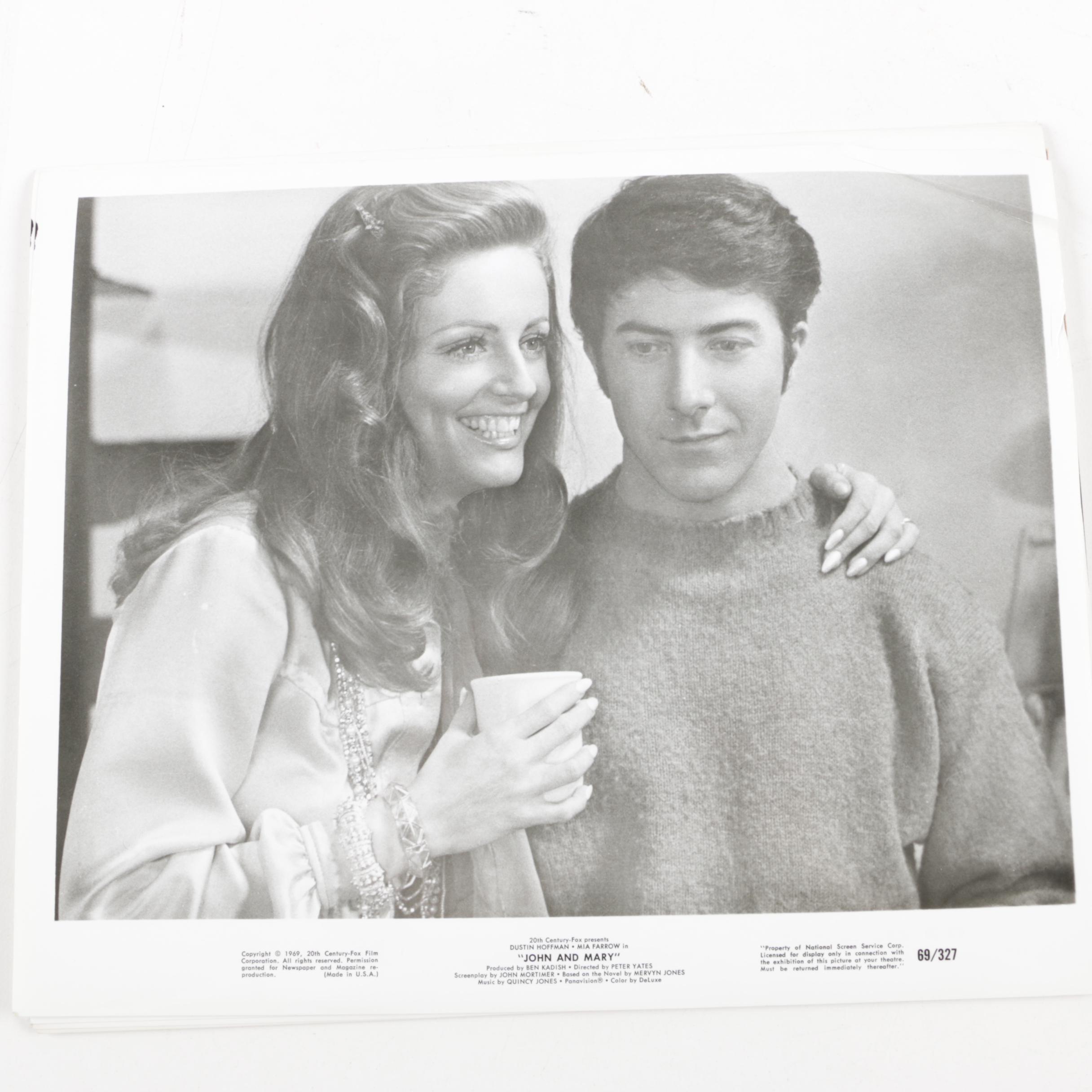 Assorted Vintage Lobby Cards Featuring Dustin Hoffman