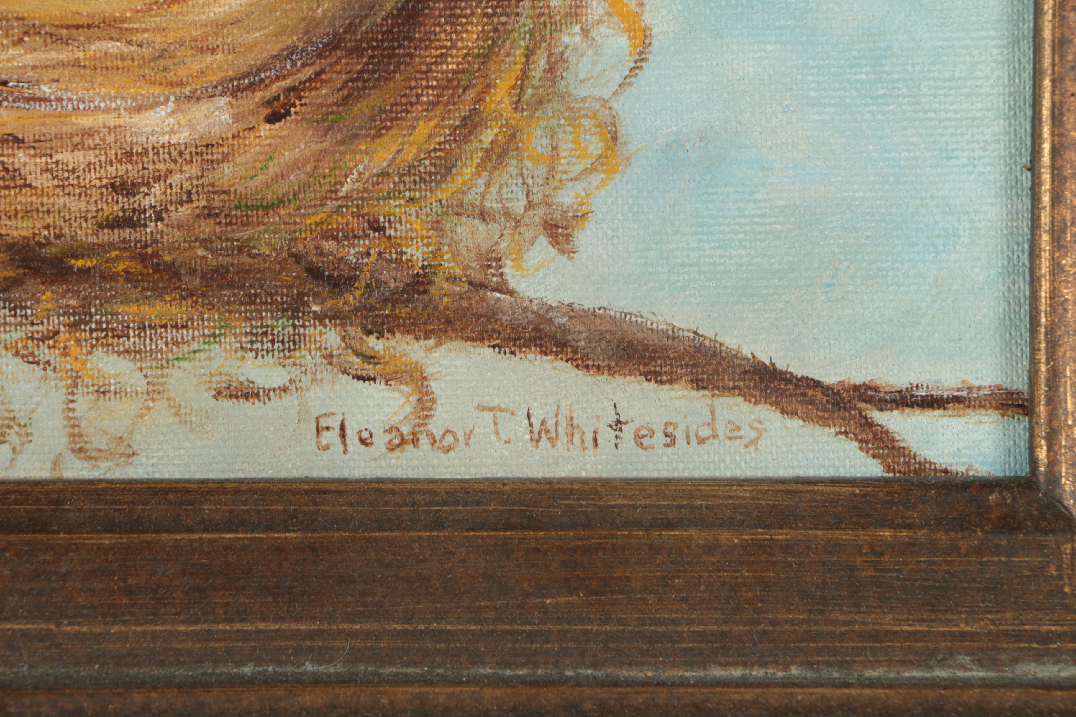 Eleanor T. Whitesides Oil Painting on Canvas of Bird