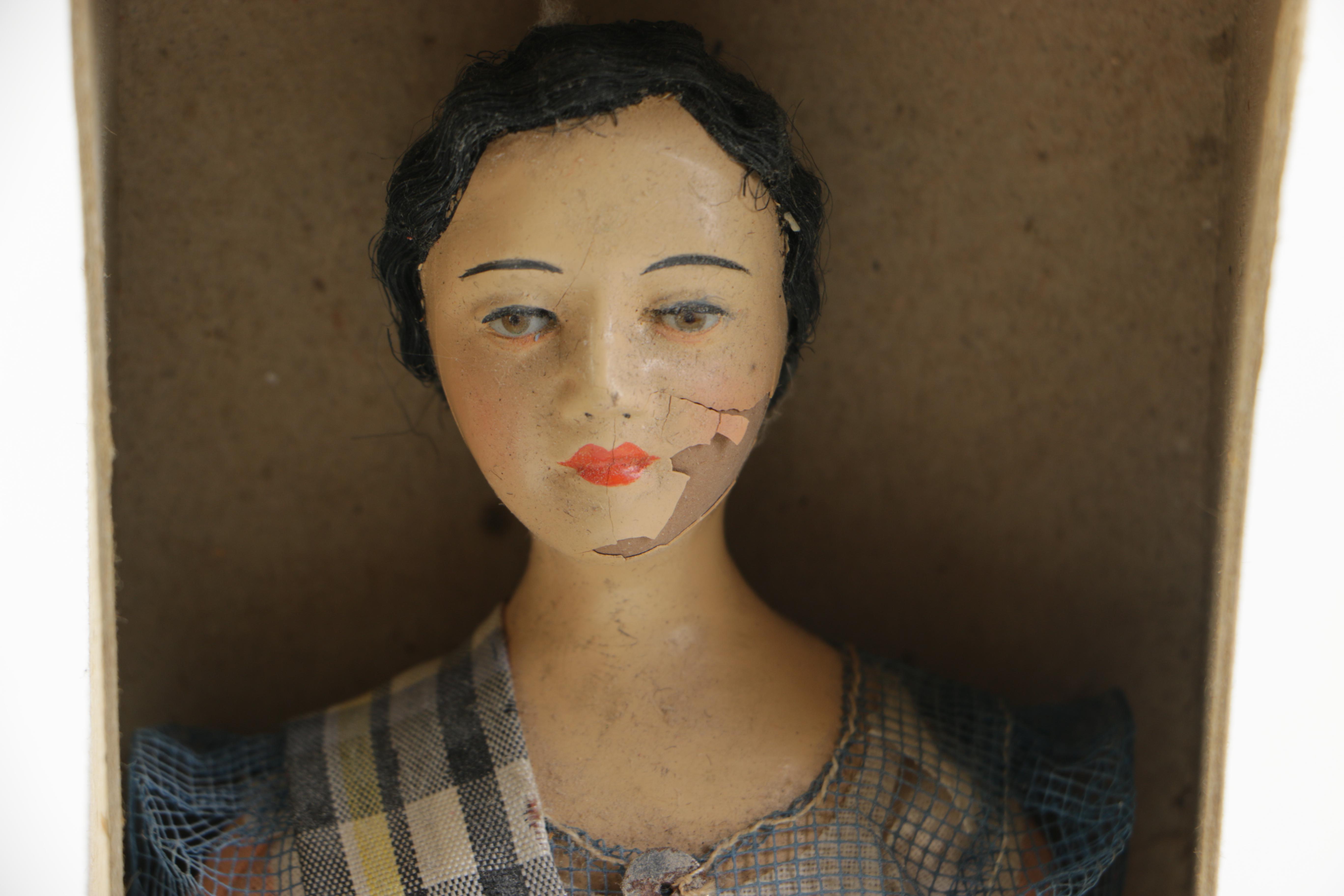 Ethnographic Styled Cloth and Wood Dolls