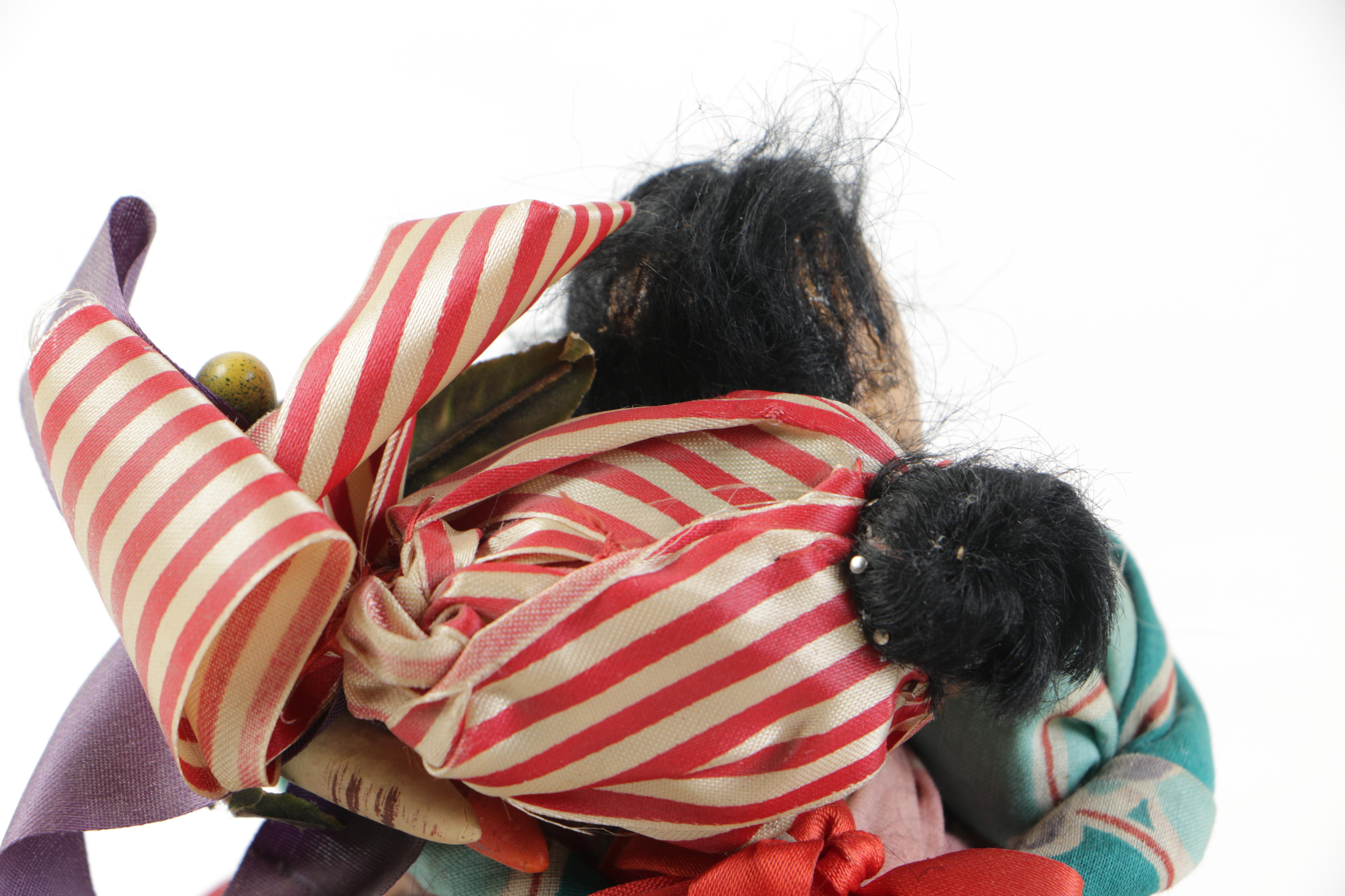 Ethnographic Styled Cloth and Wood Dolls