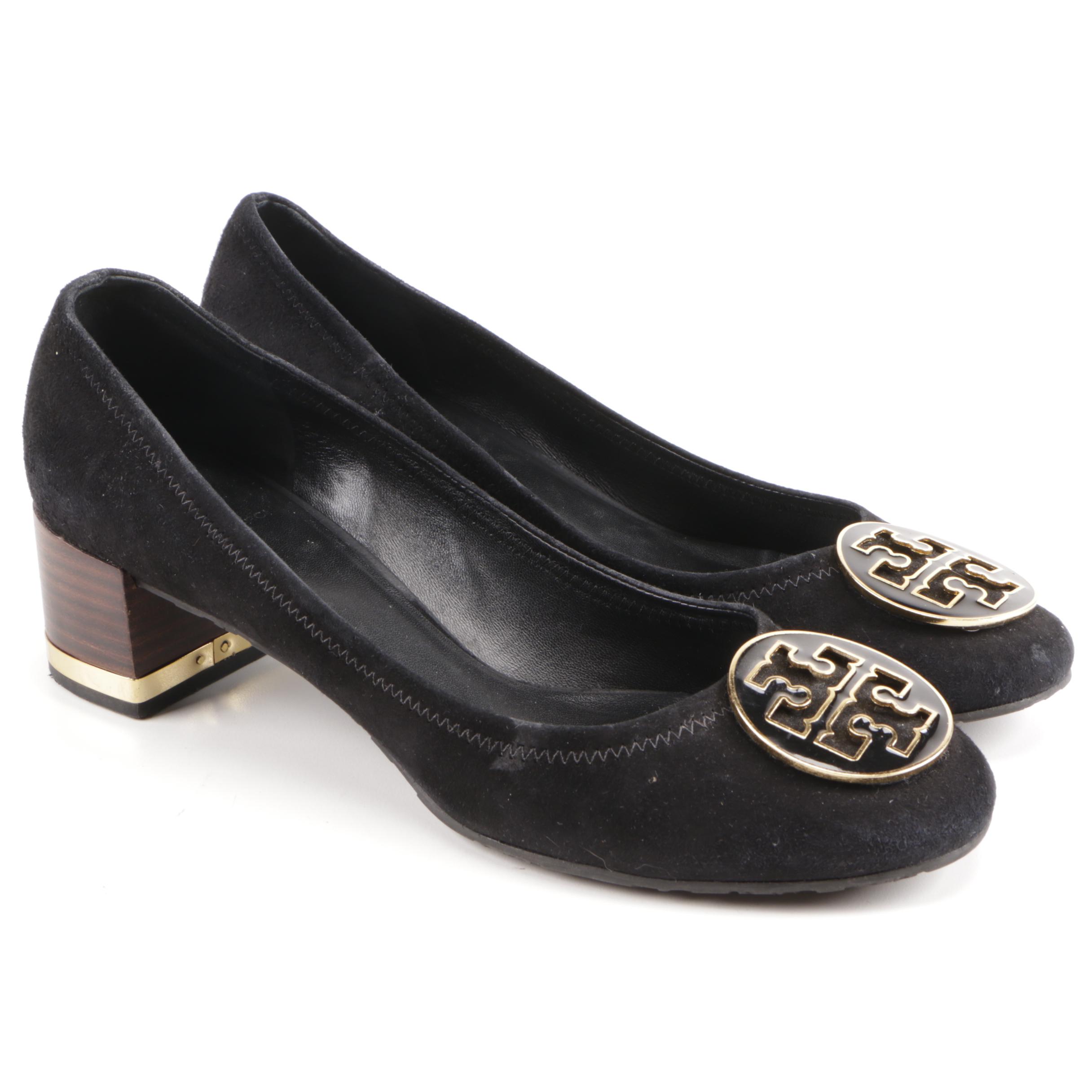Tory Burch Black Leather Pumps