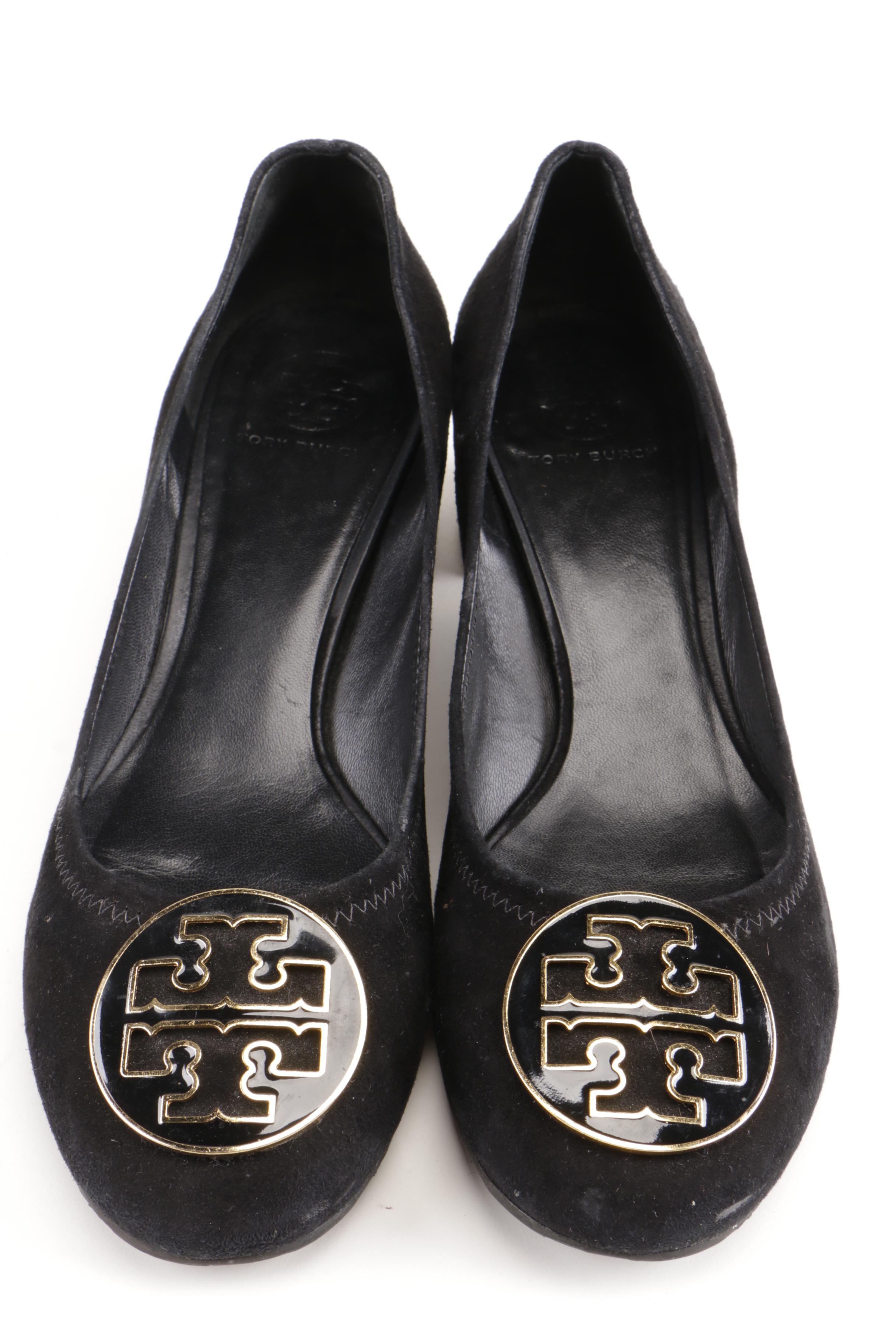 Tory Burch Black Leather Pumps