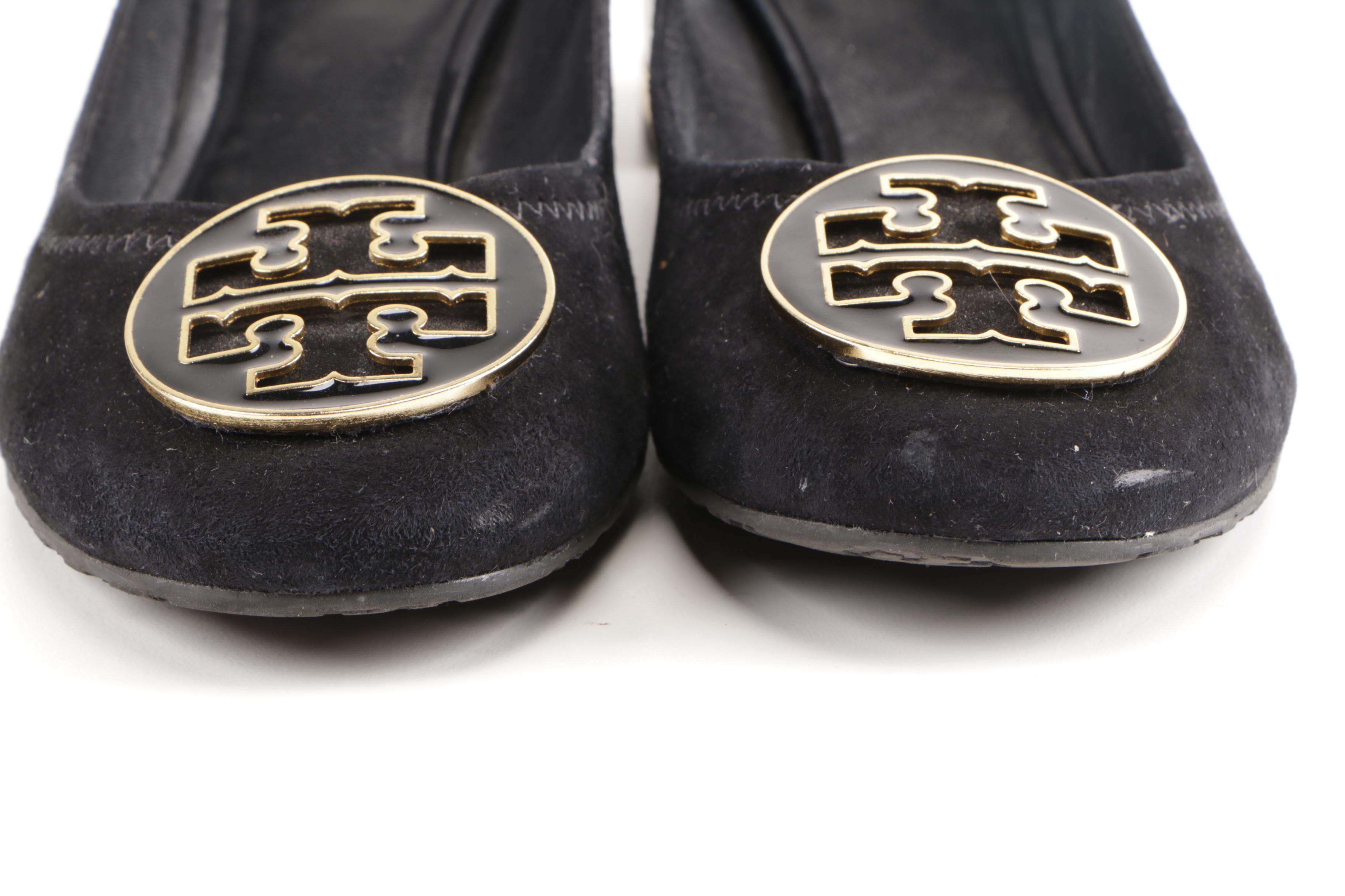 Tory Burch Black Leather Pumps