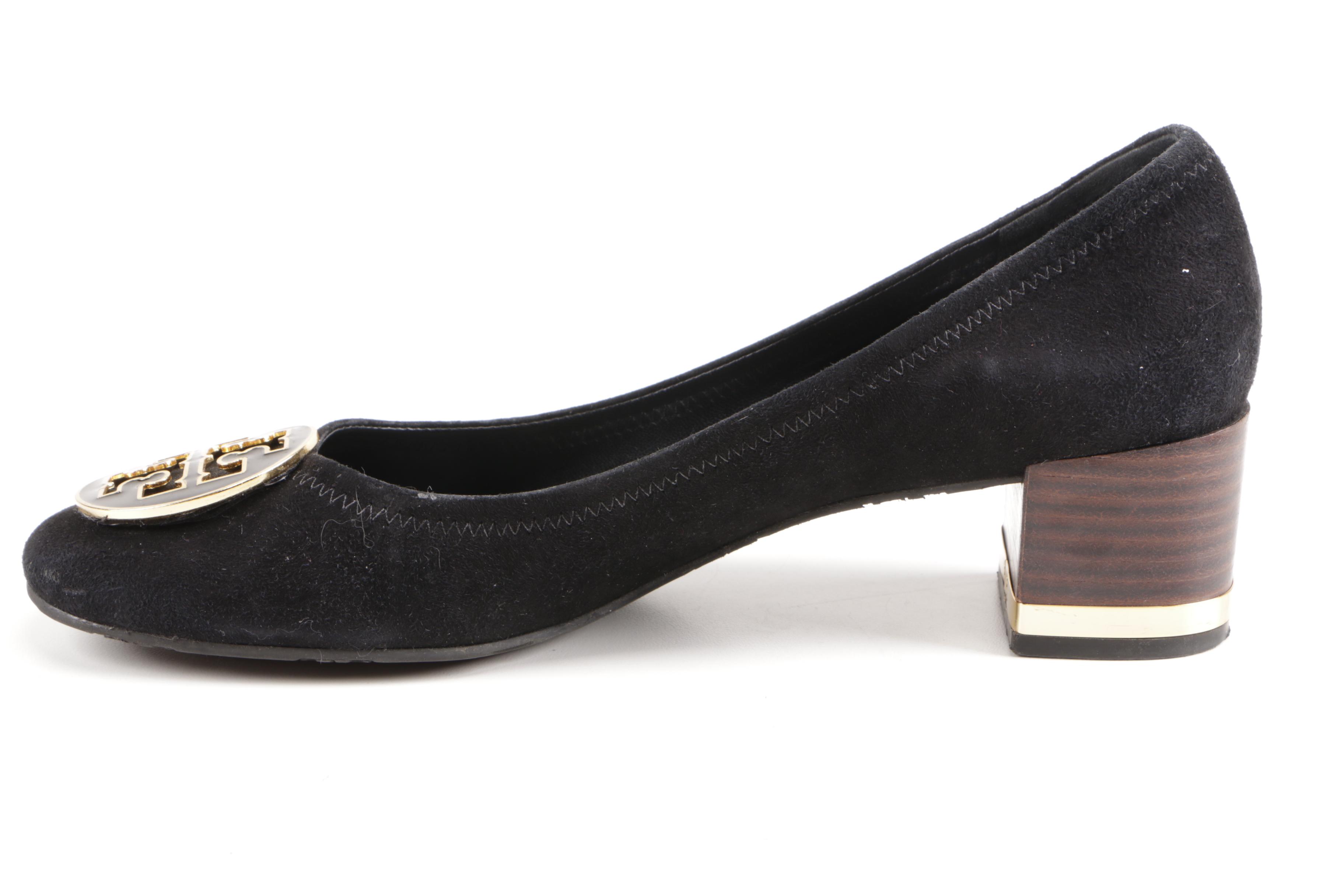 Tory Burch Black Leather Pumps