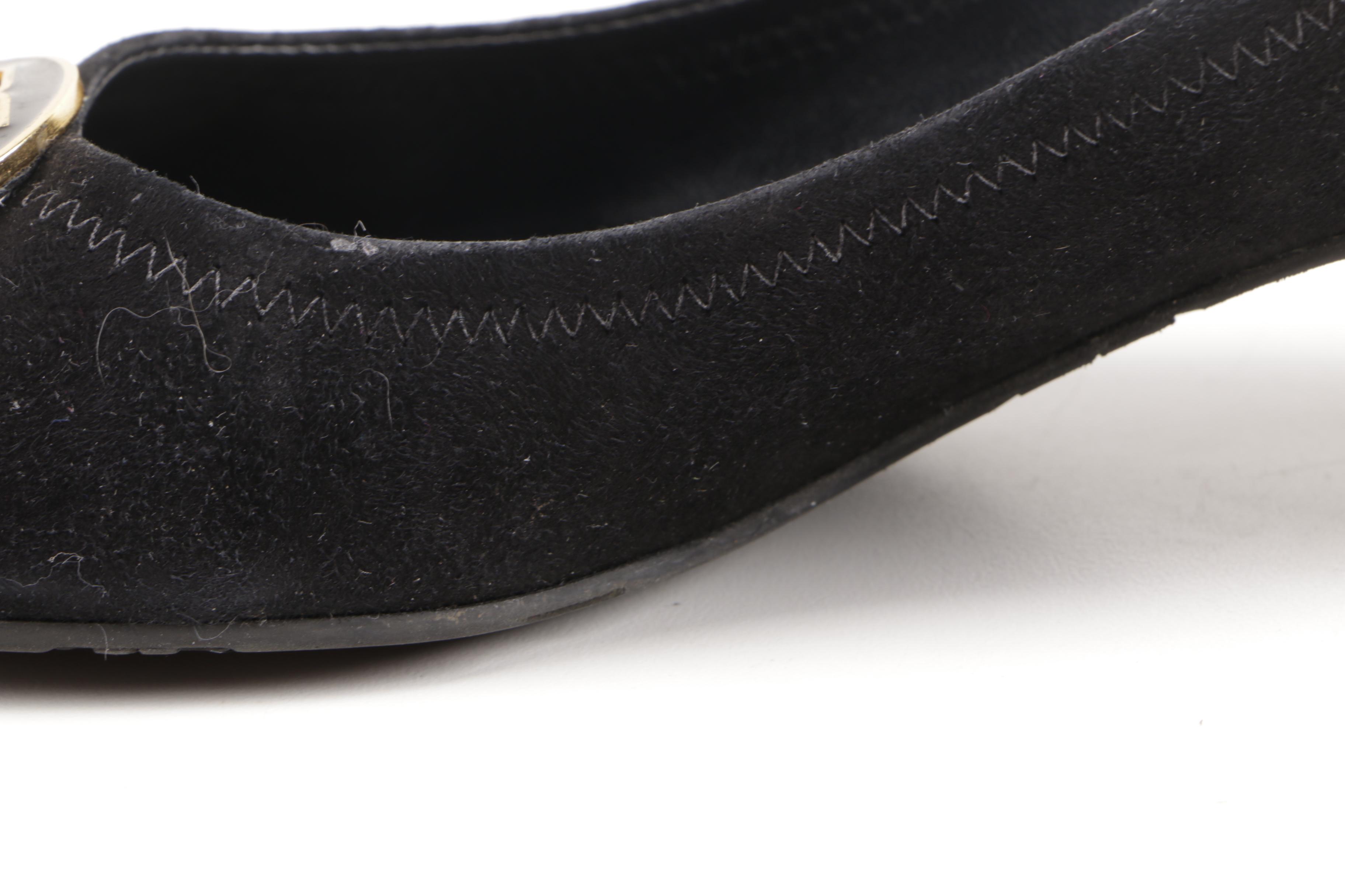 Tory Burch Black Leather Pumps