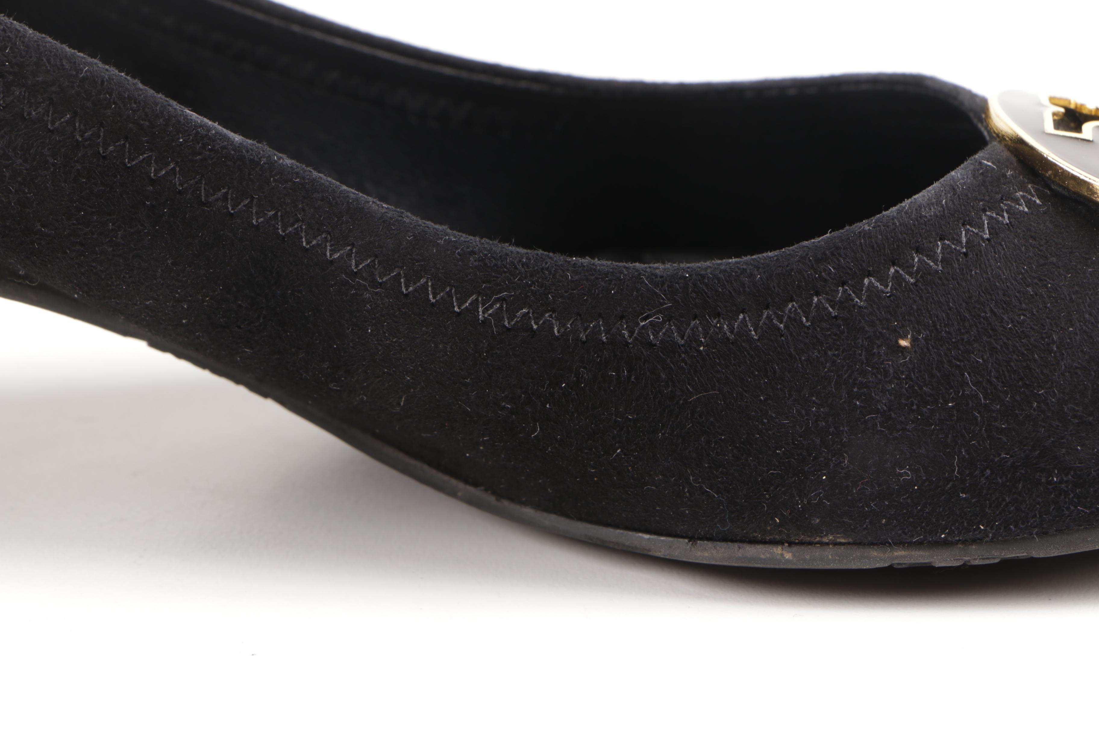 Tory Burch Black Leather Pumps