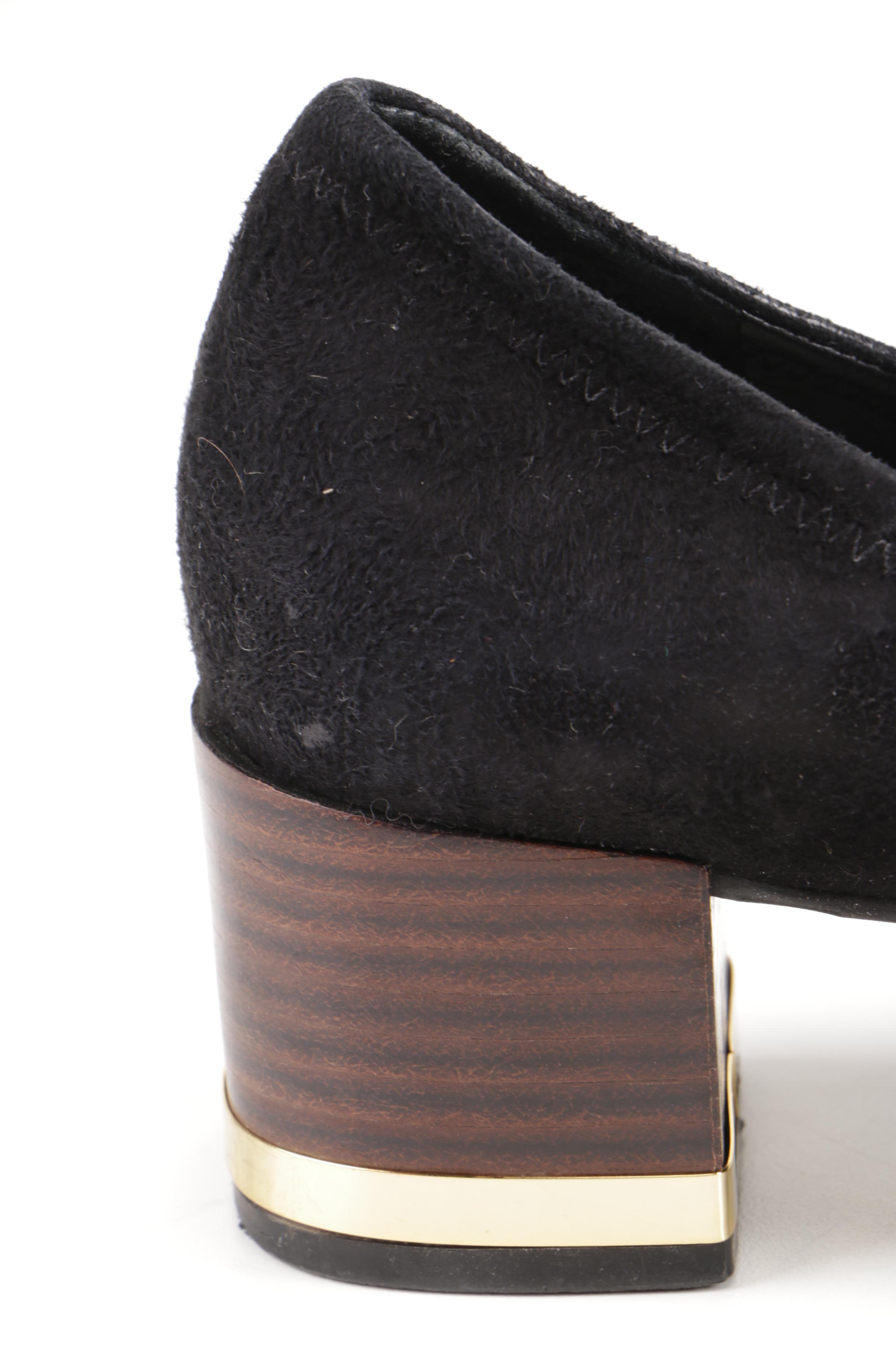 Tory Burch Black Leather Pumps