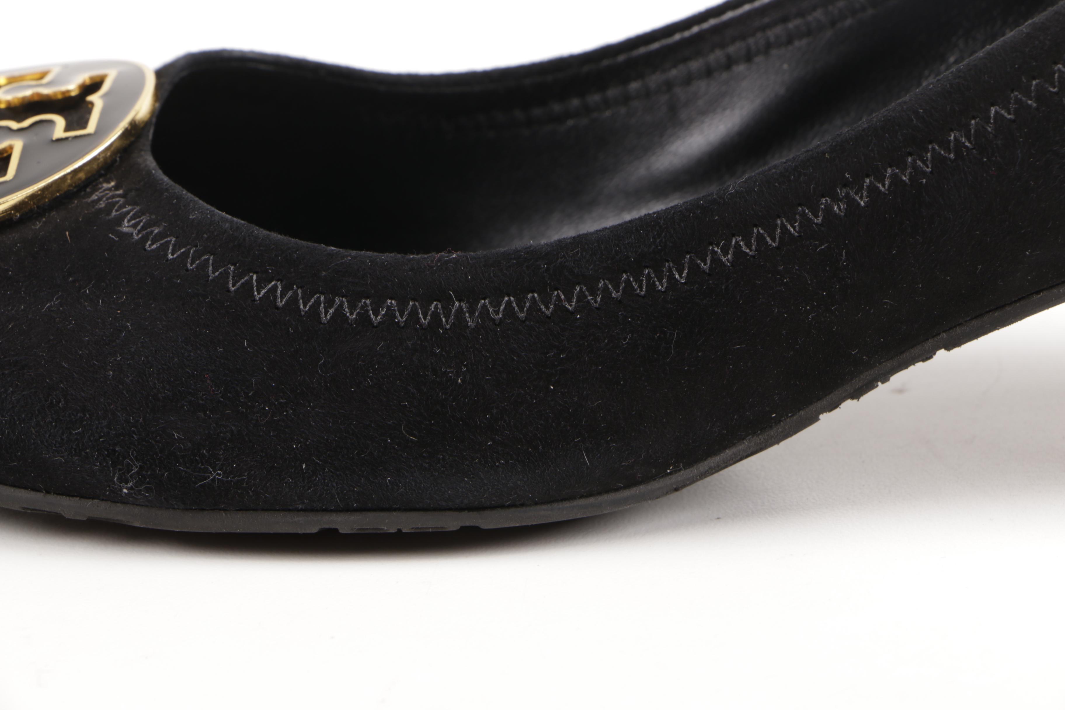 Tory Burch Black Leather Pumps