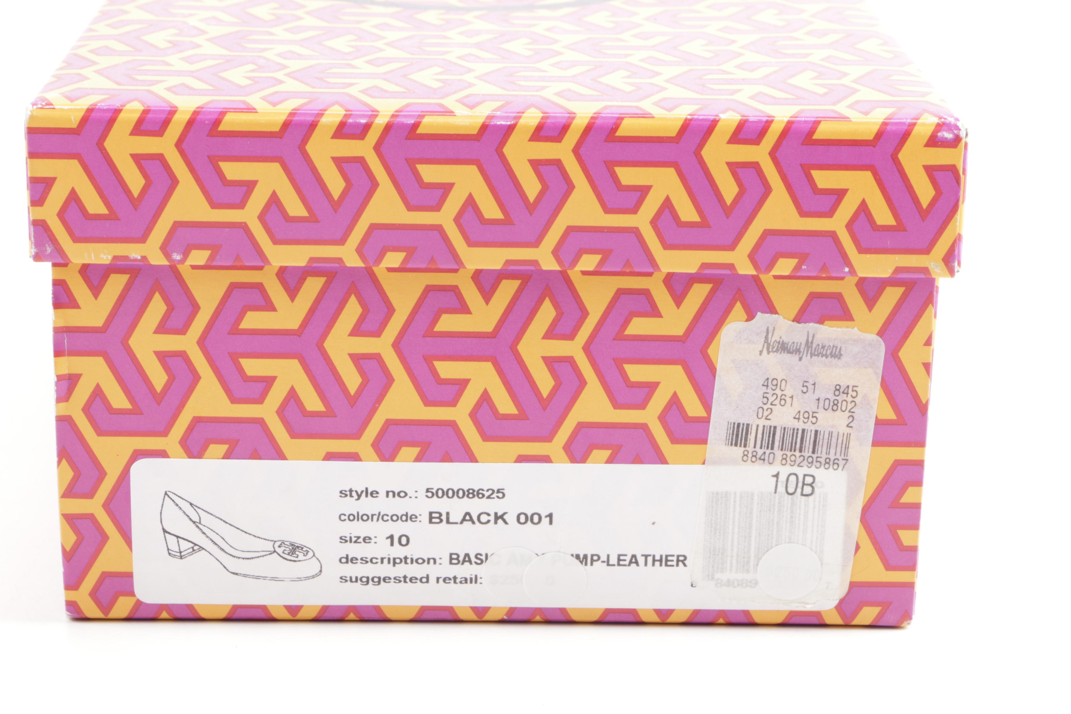 Tory Burch Black Leather Pumps