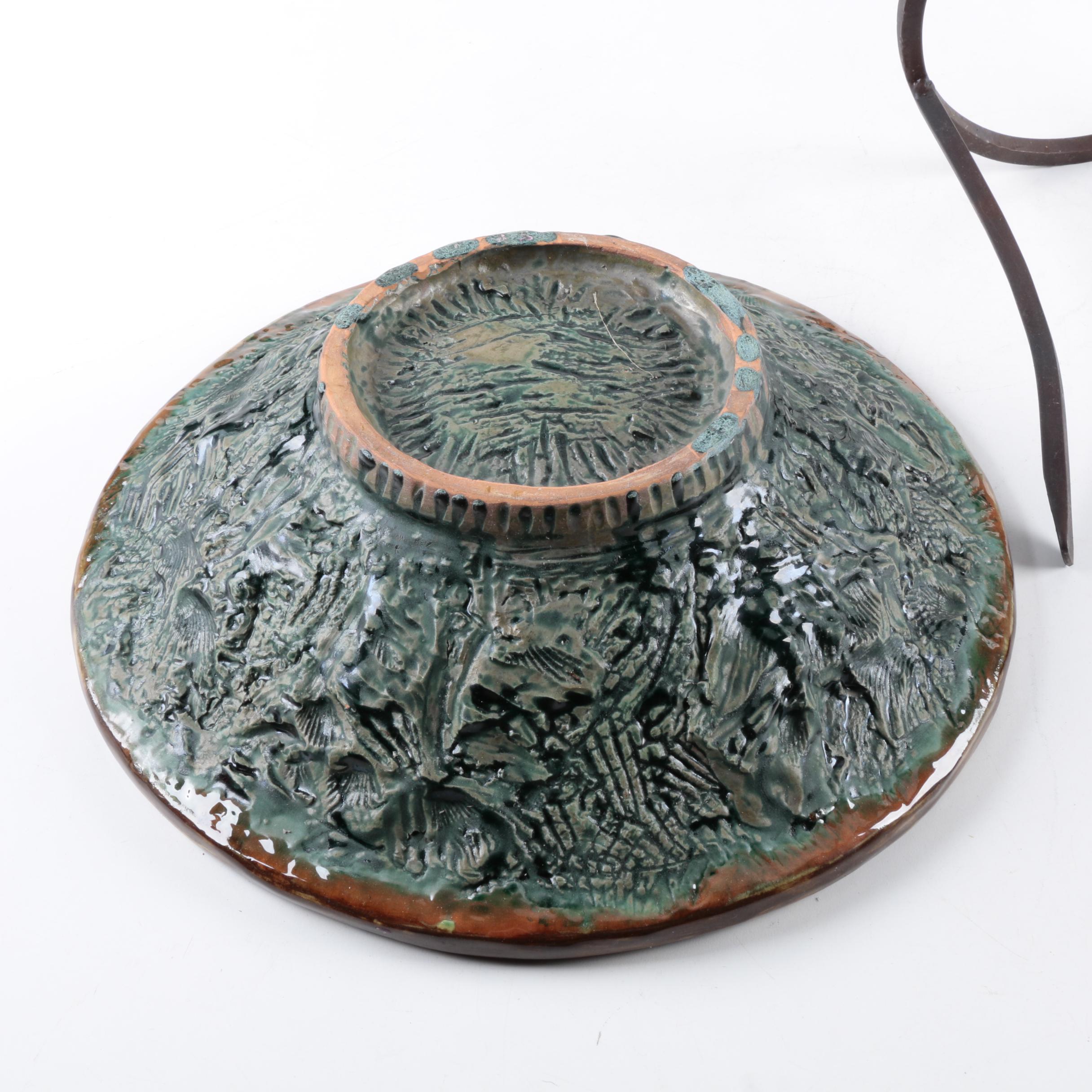 Handbuilt Stoneware Bowl with Stand