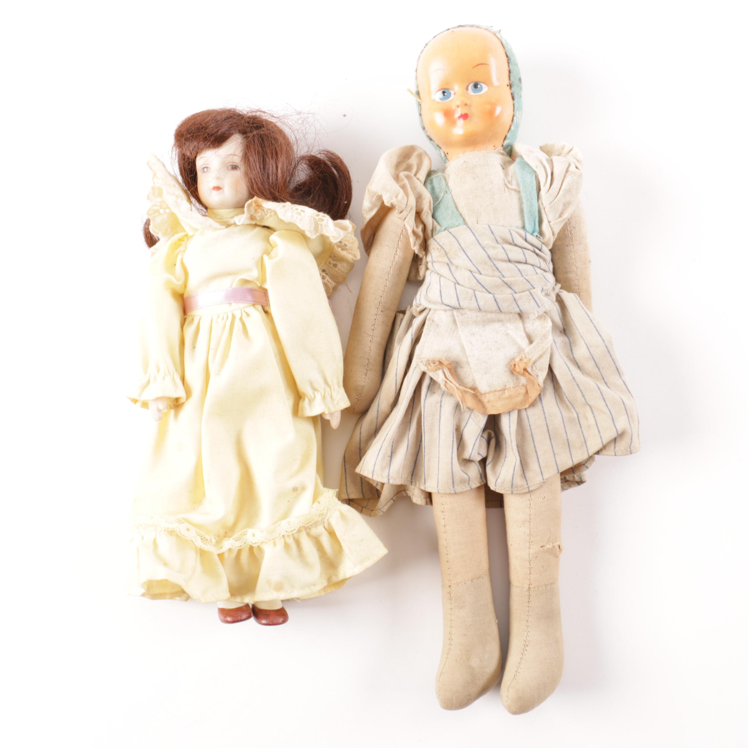 Antique and Vintage Cloth and Plastic Dolls