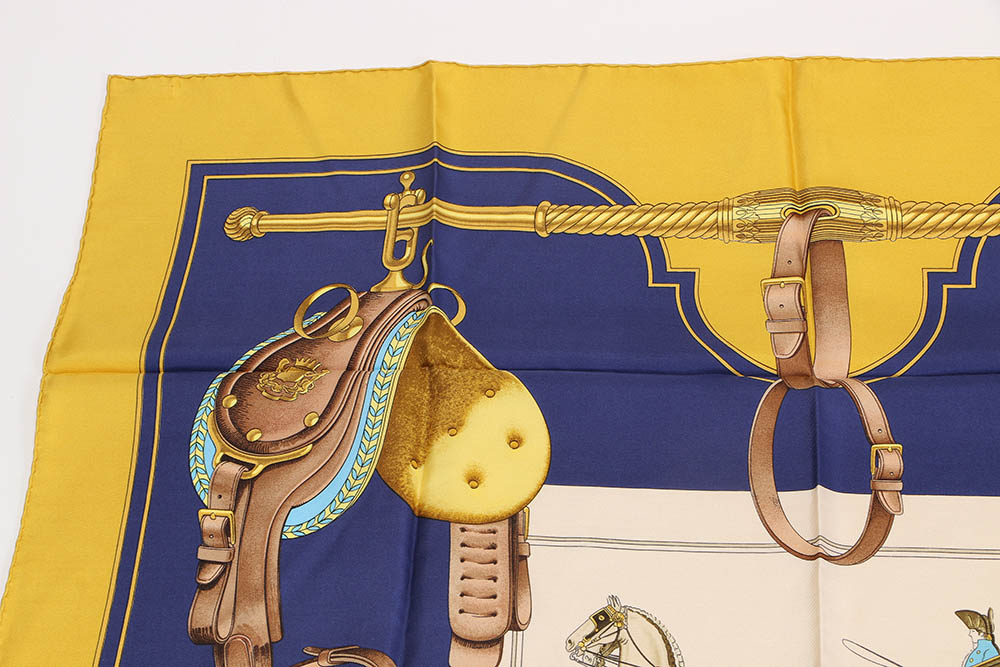 Vintage Hermès of Paris "Carrick a Pompe" by Phillipe Ledoux Silk Scarf