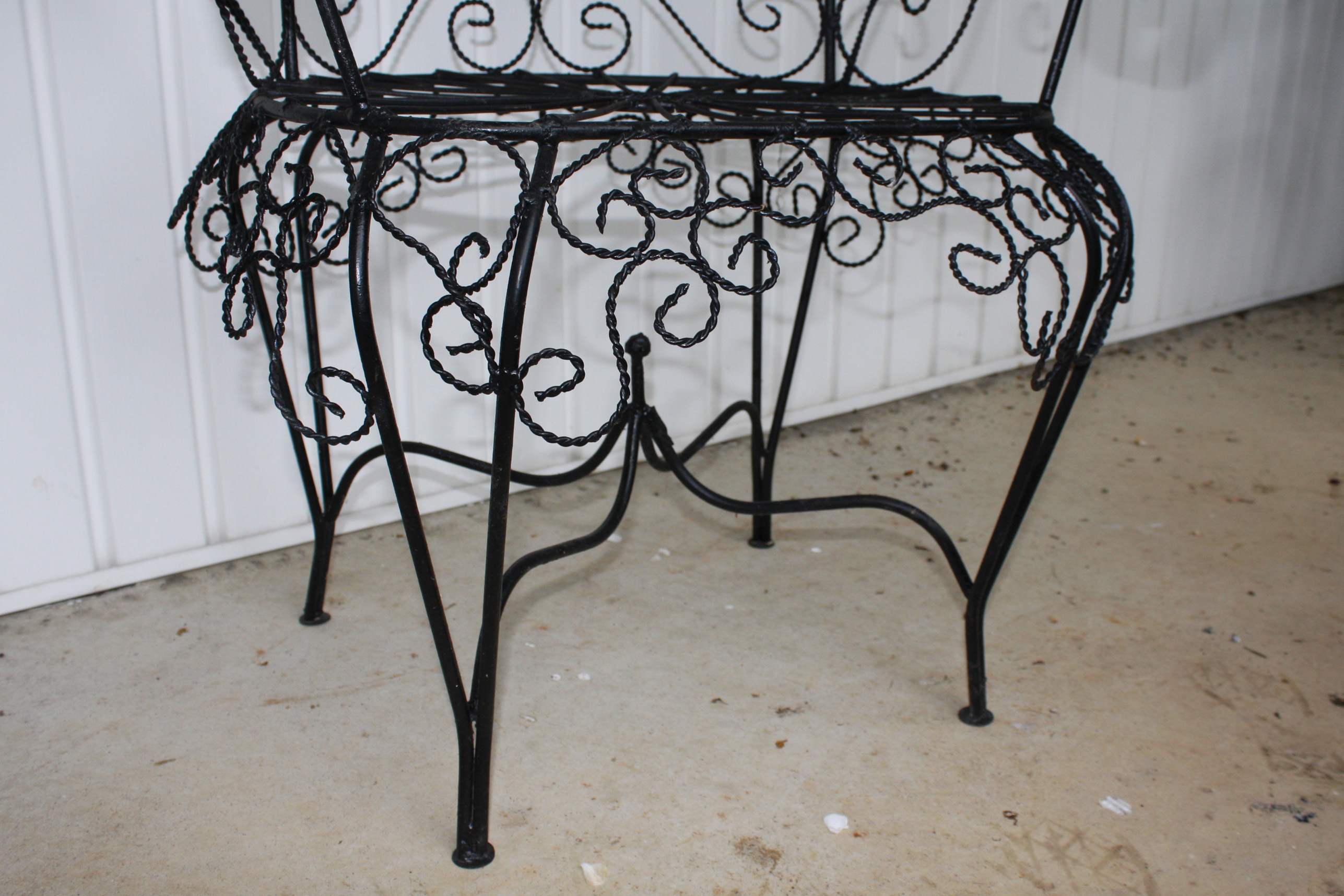 Pair of Metal Outdoor Peacock Chairs