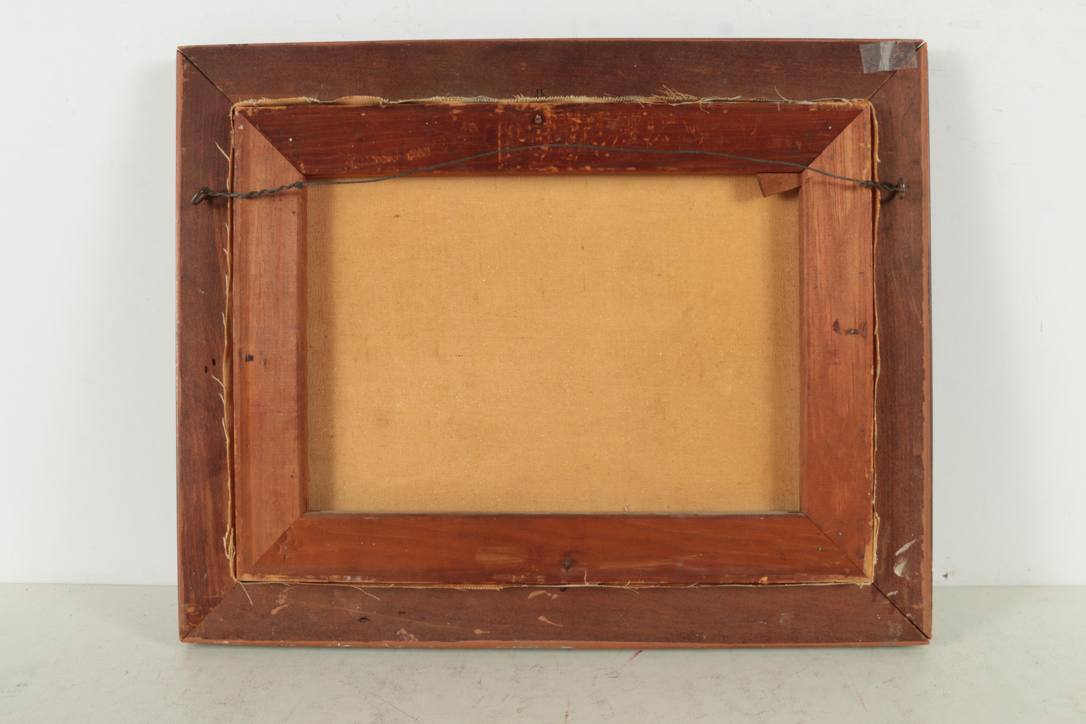 Jojo Sloman Oil Painting on Canvas of Cabin Scene