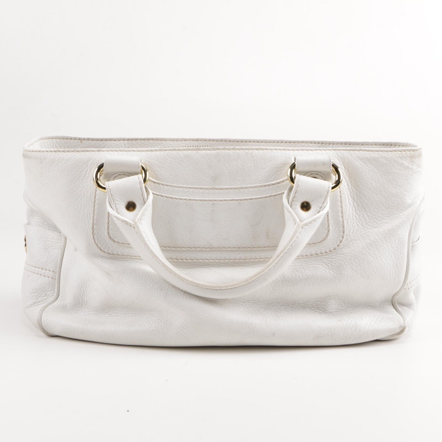 White Leather Celine Bag