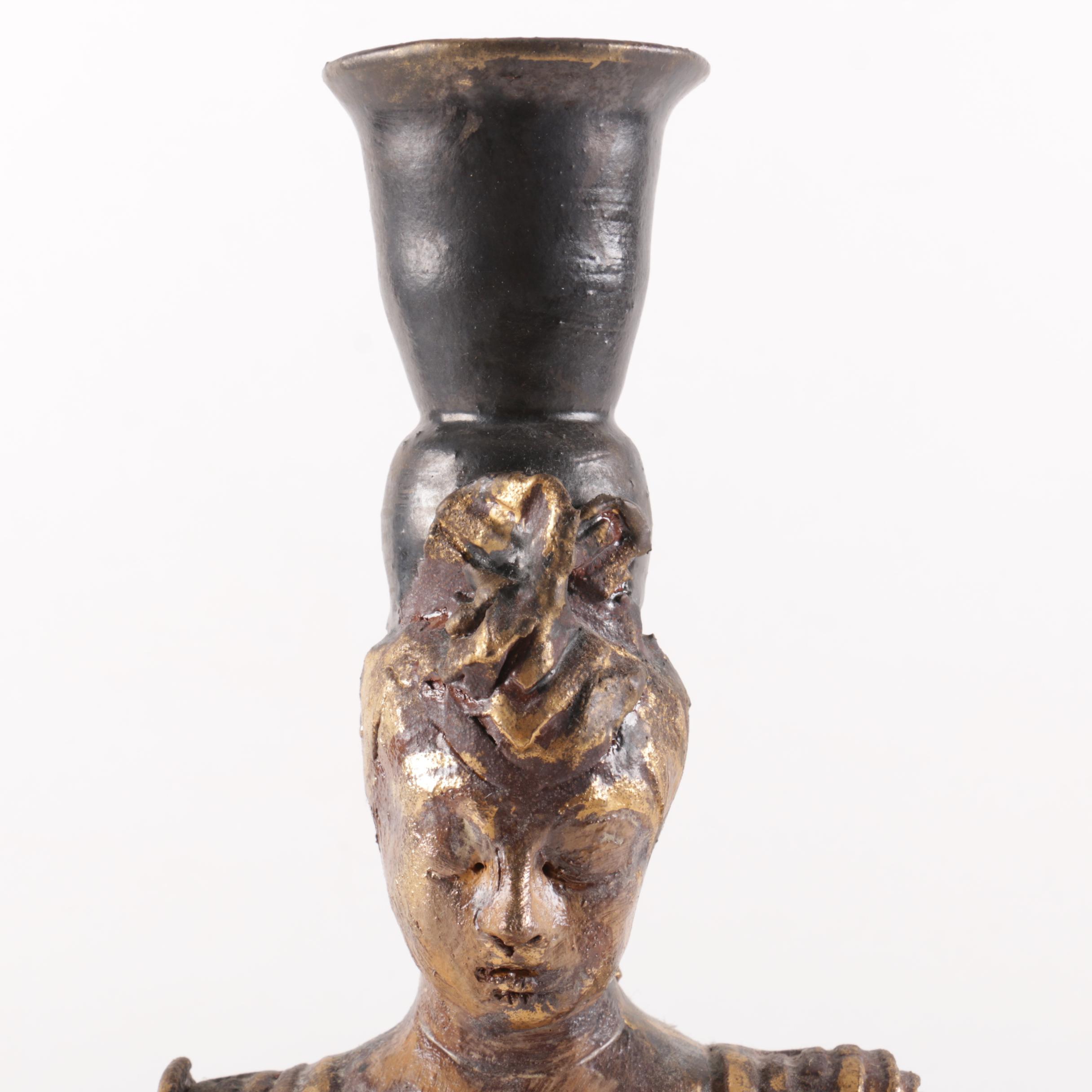 African Figural Candle Holder