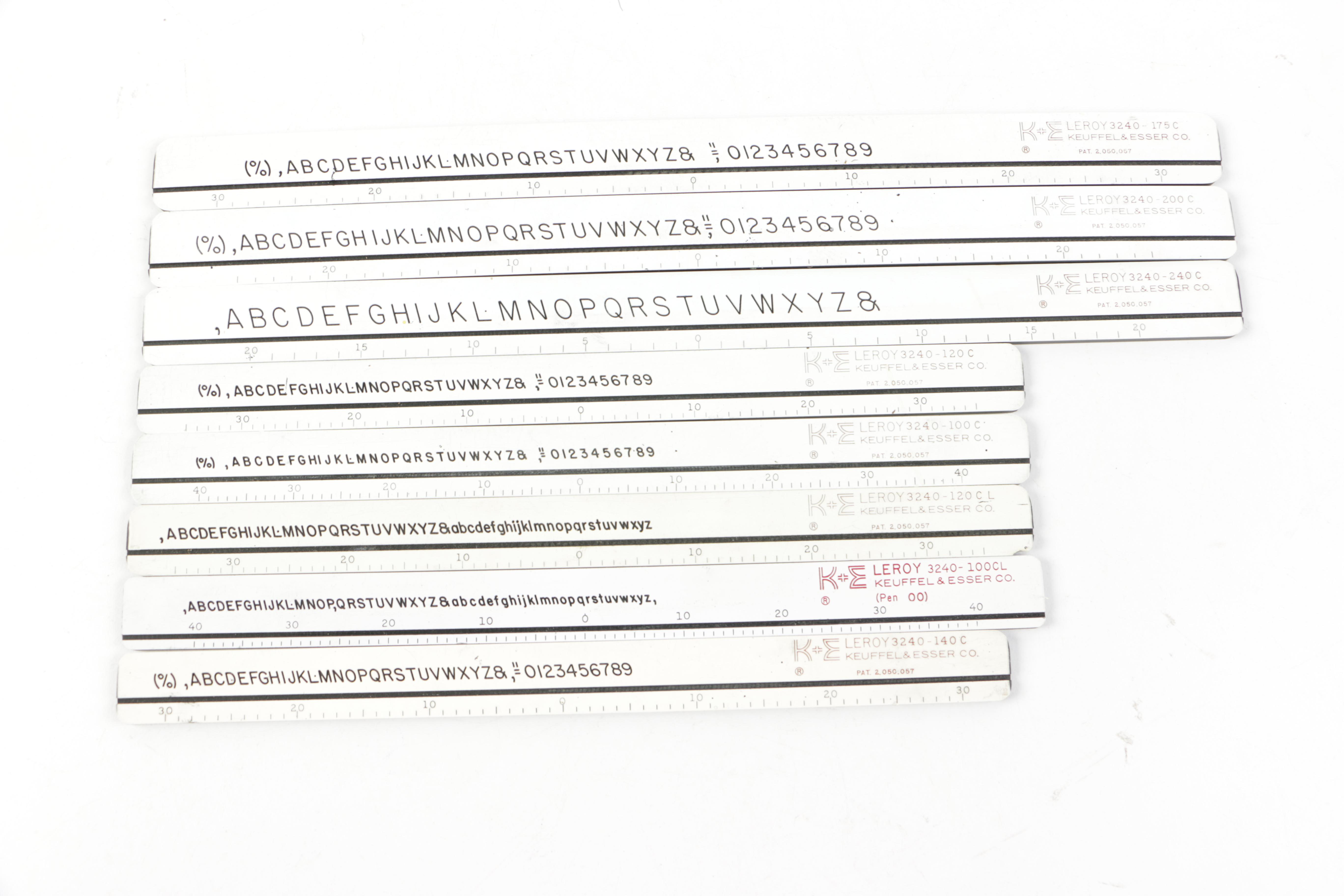 Vintage Leroy Lettering Set by Keuffel & Esser Company in Case