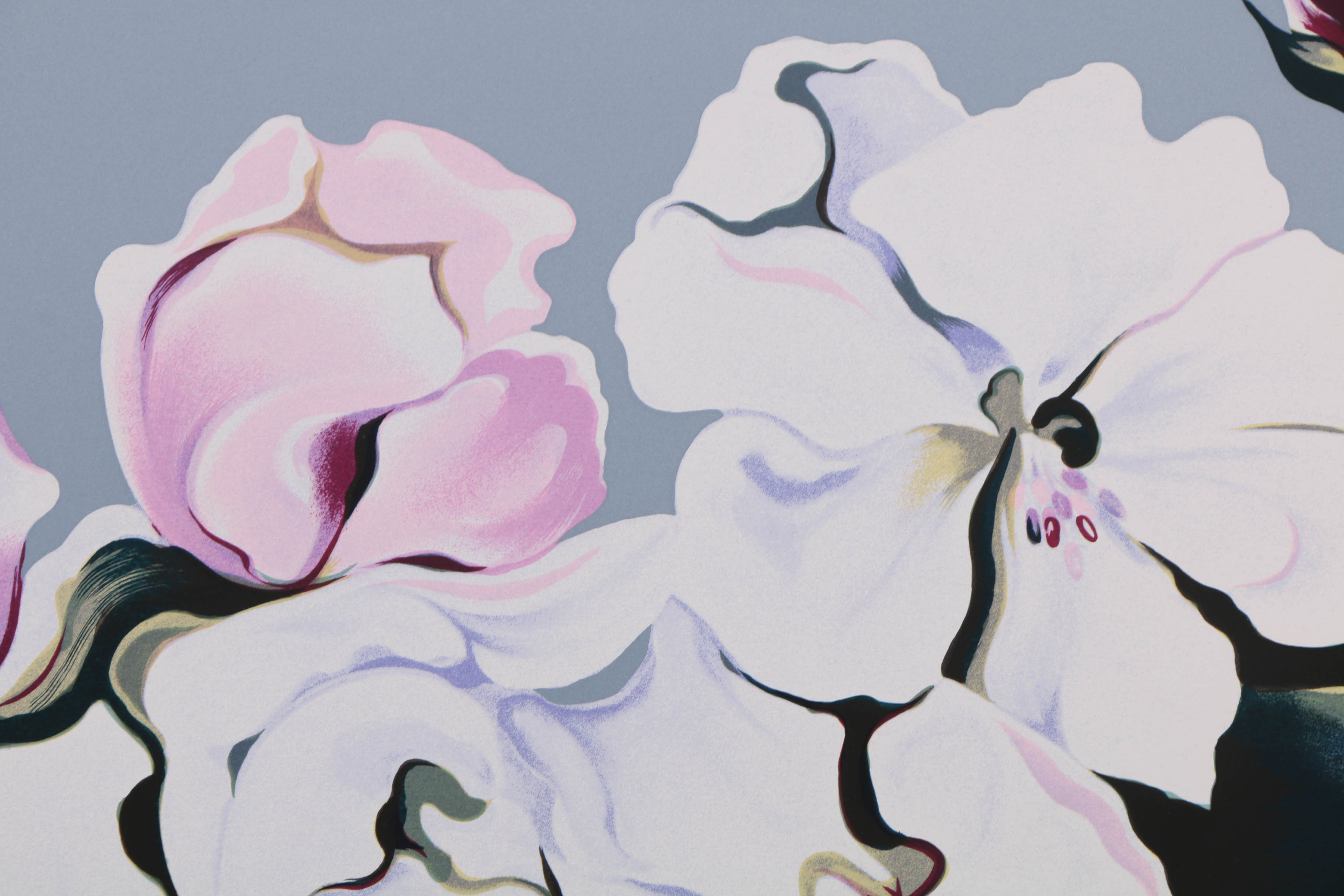 Lowell Nesbitt 1980 Signed Limited Edition Serigraph "Apple Blossom"