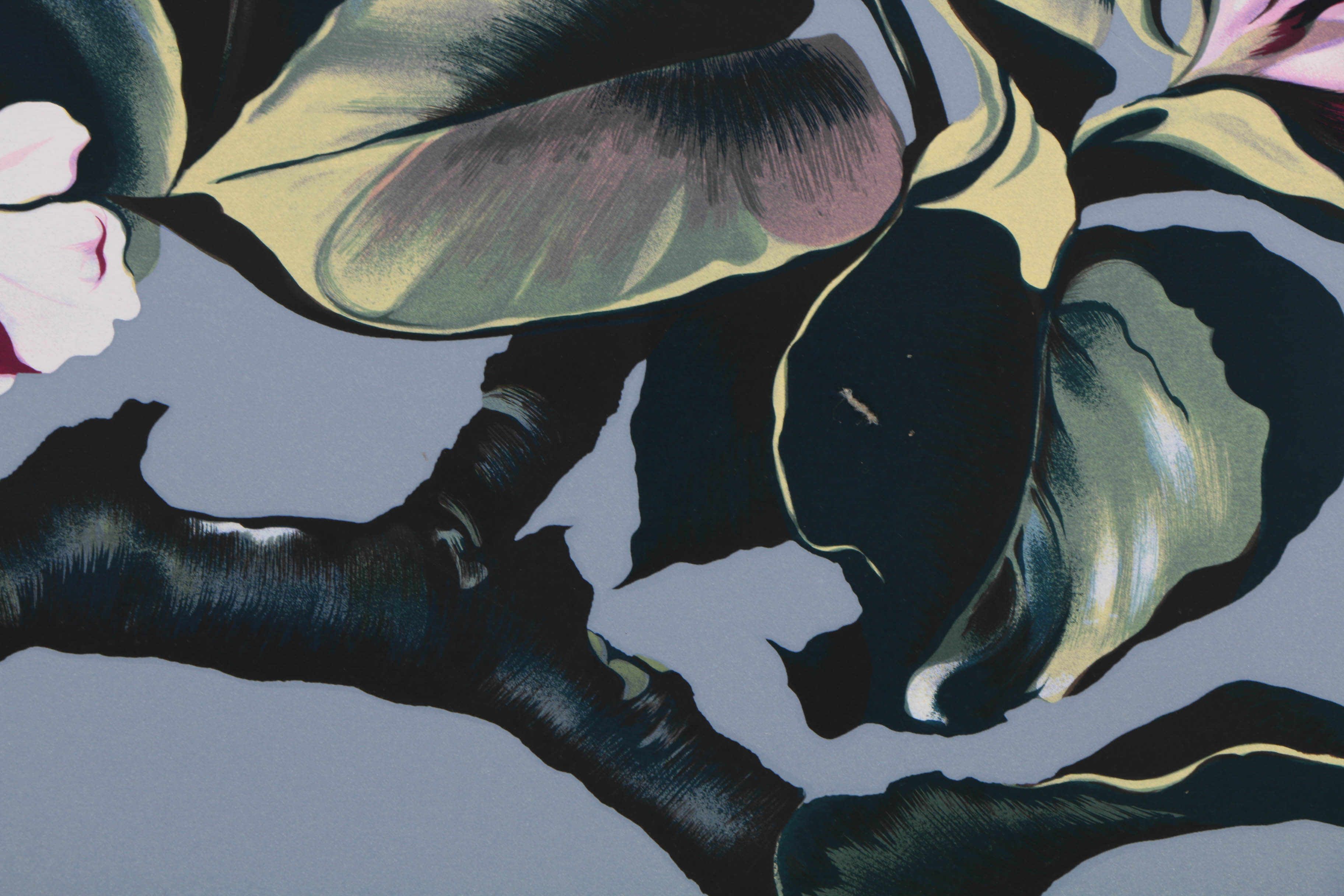 Lowell Nesbitt 1980 Signed Limited Edition Serigraph "Apple Blossom"