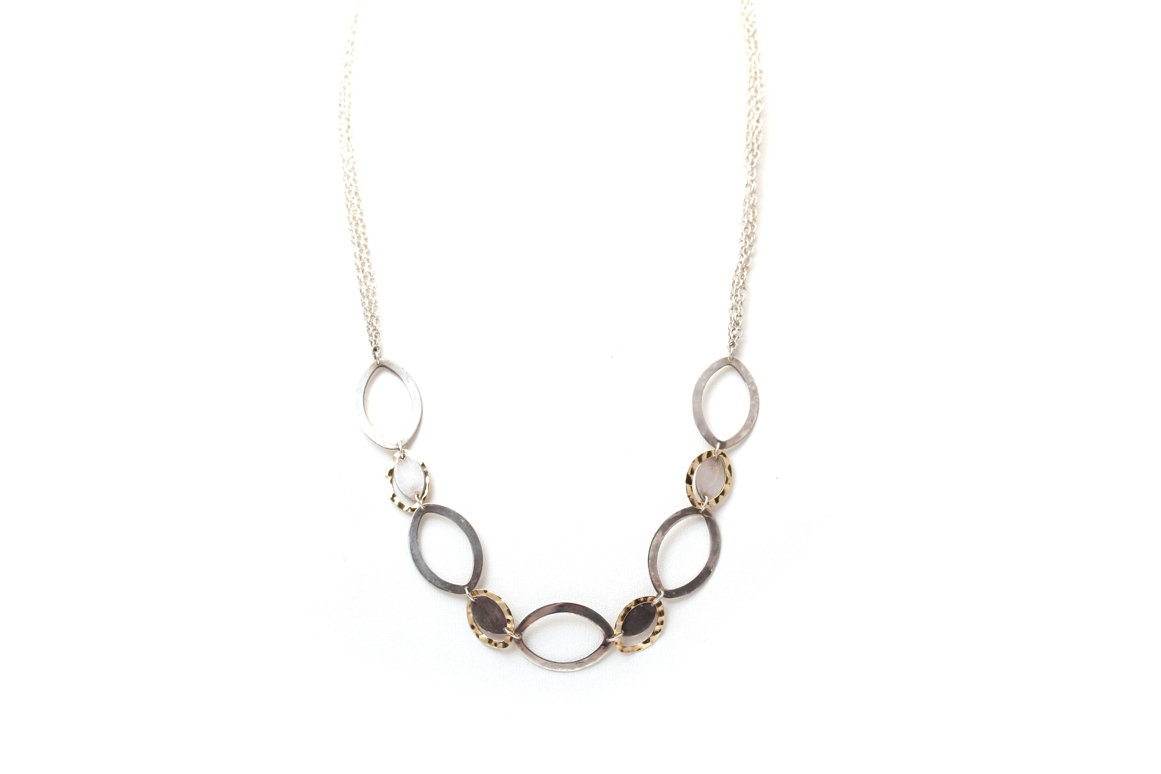 Sterling Silver 14K Gold Accented Necklace