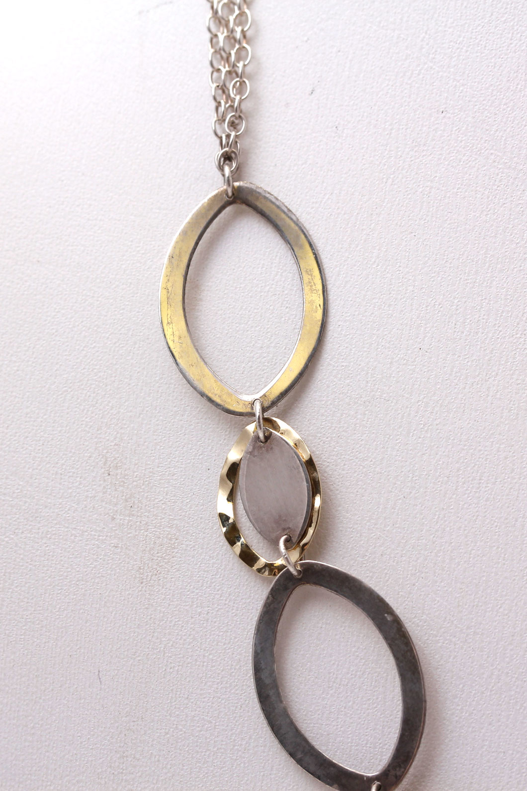 Sterling Silver 14K Gold Accented Necklace