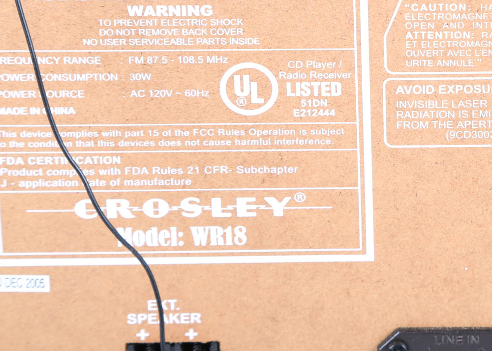 Crosley Jukebox CD Player