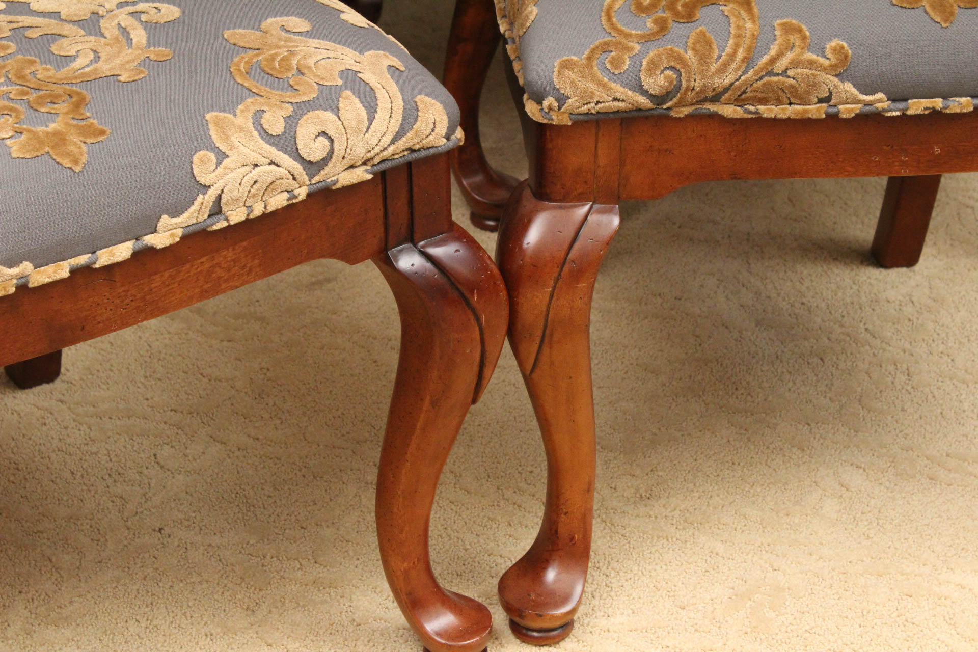 Set of Eight Wainwright Dining Chairs by Stanley Furniture