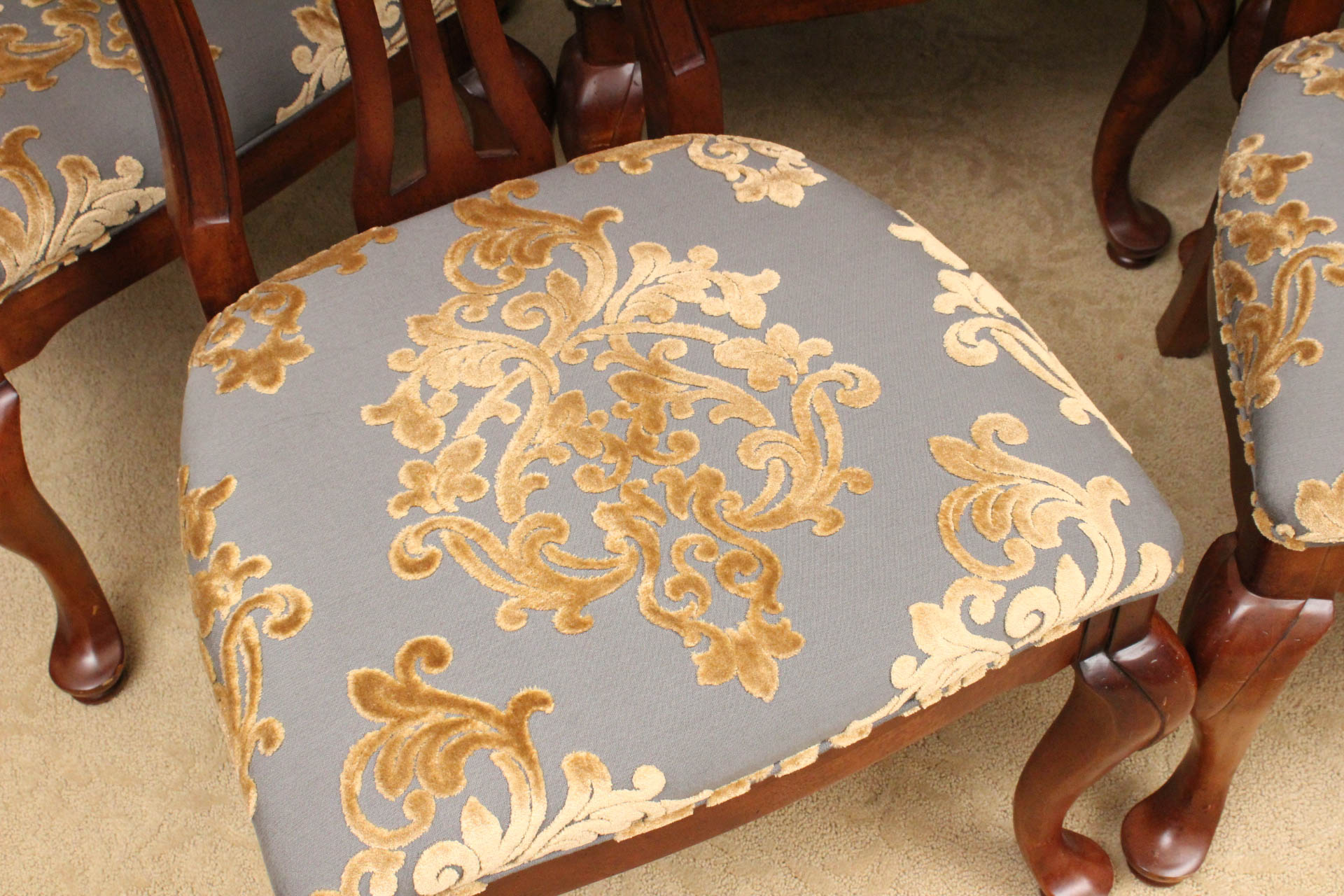 Set of Eight Wainwright Dining Chairs by Stanley Furniture