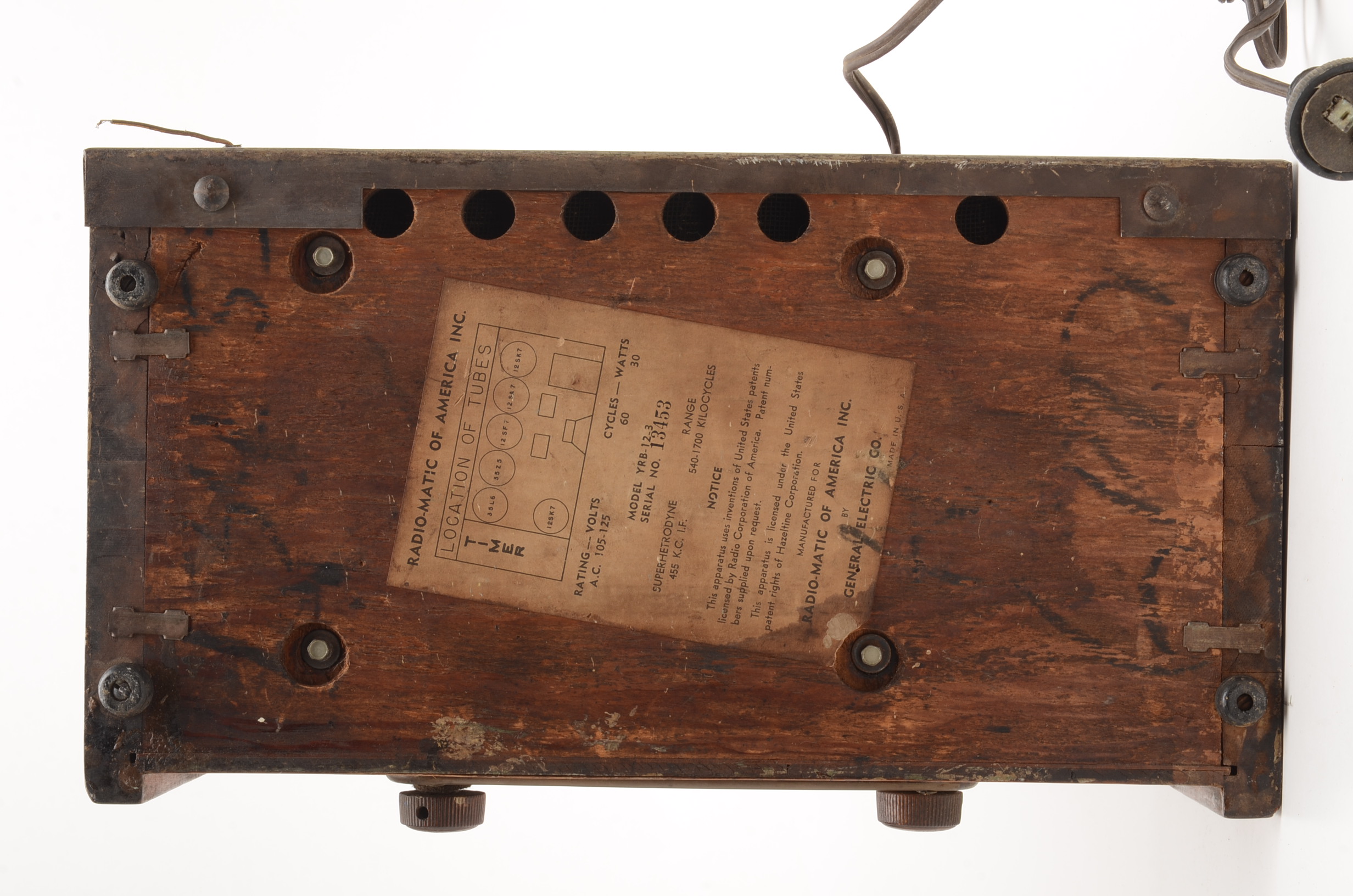 Vintage Radio-Matic GE Tube Radio