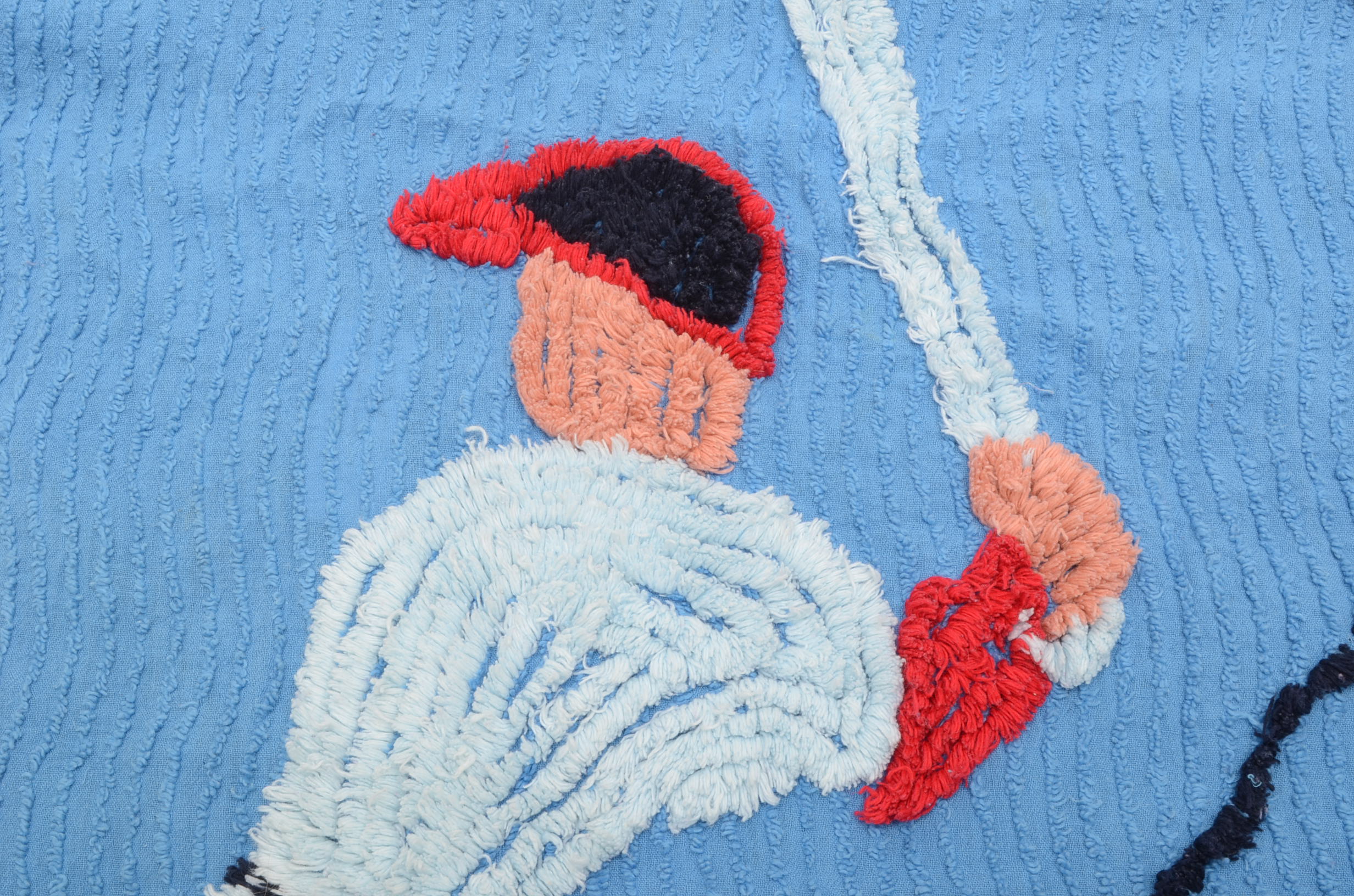 1950s Rib-Chenille Baseball Theme Bedsread