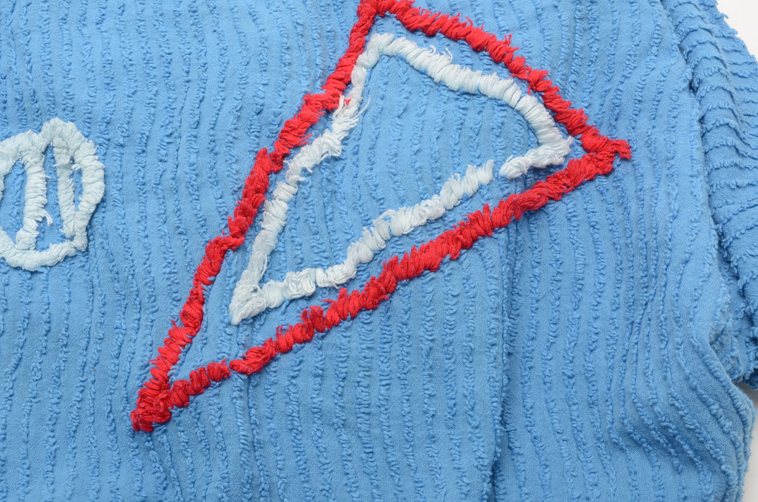 1950s Rib-Chenille Baseball Theme Bedsread