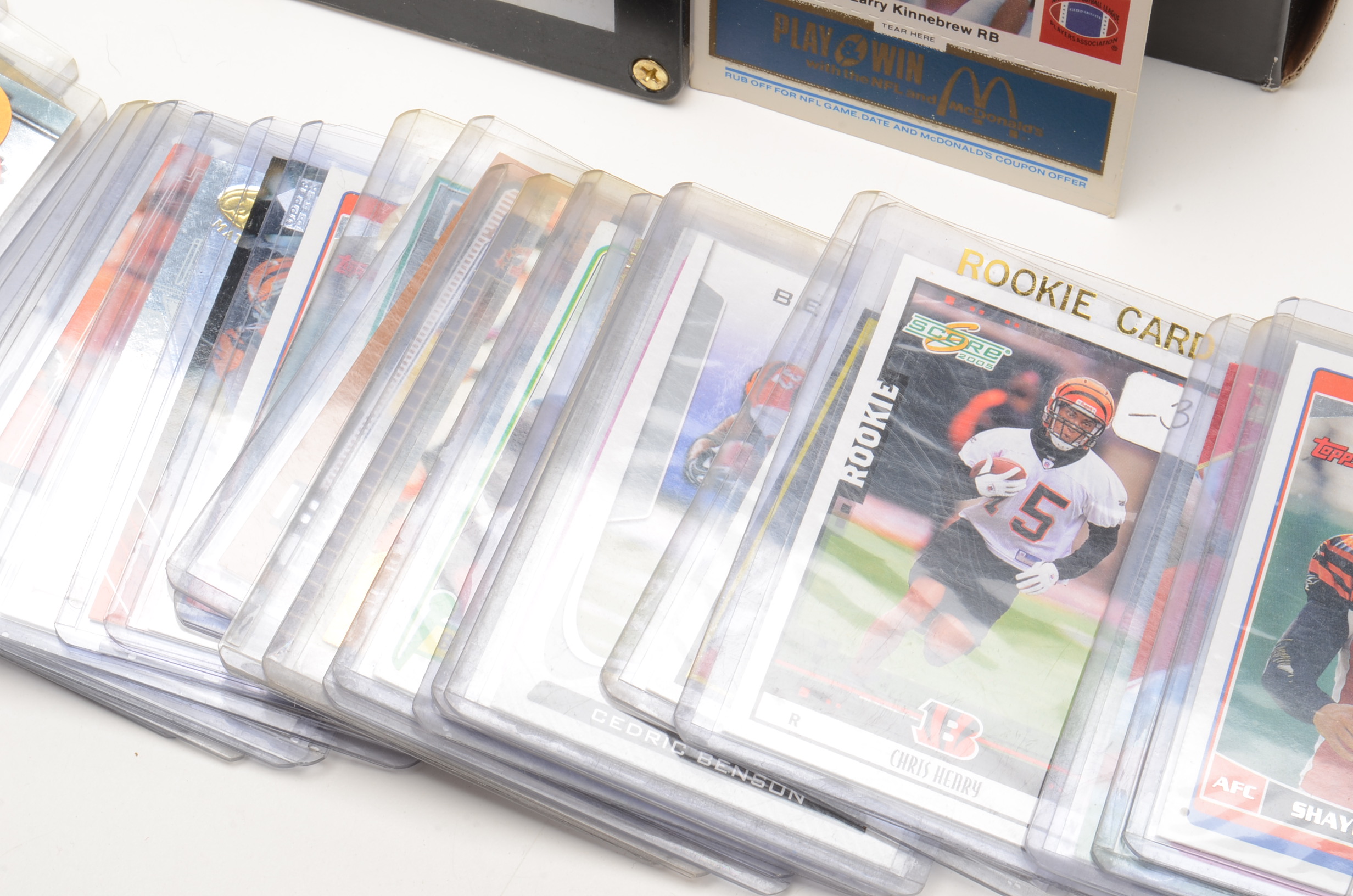 Hundreds Of Cincinnati Bengals Football Cards 1980s-2000s