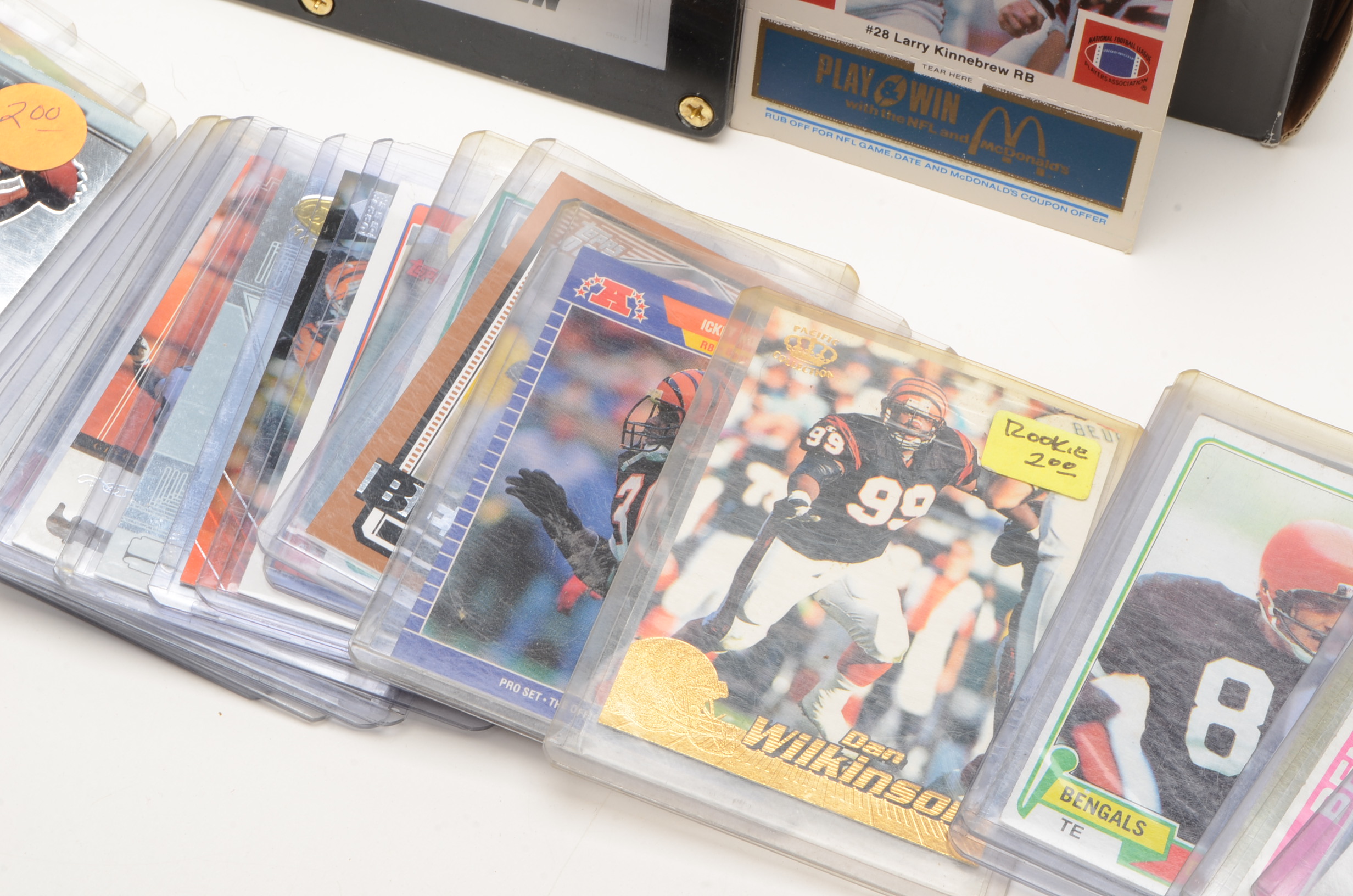 Hundreds Of Cincinnati Bengals Football Cards 1980s-2000s