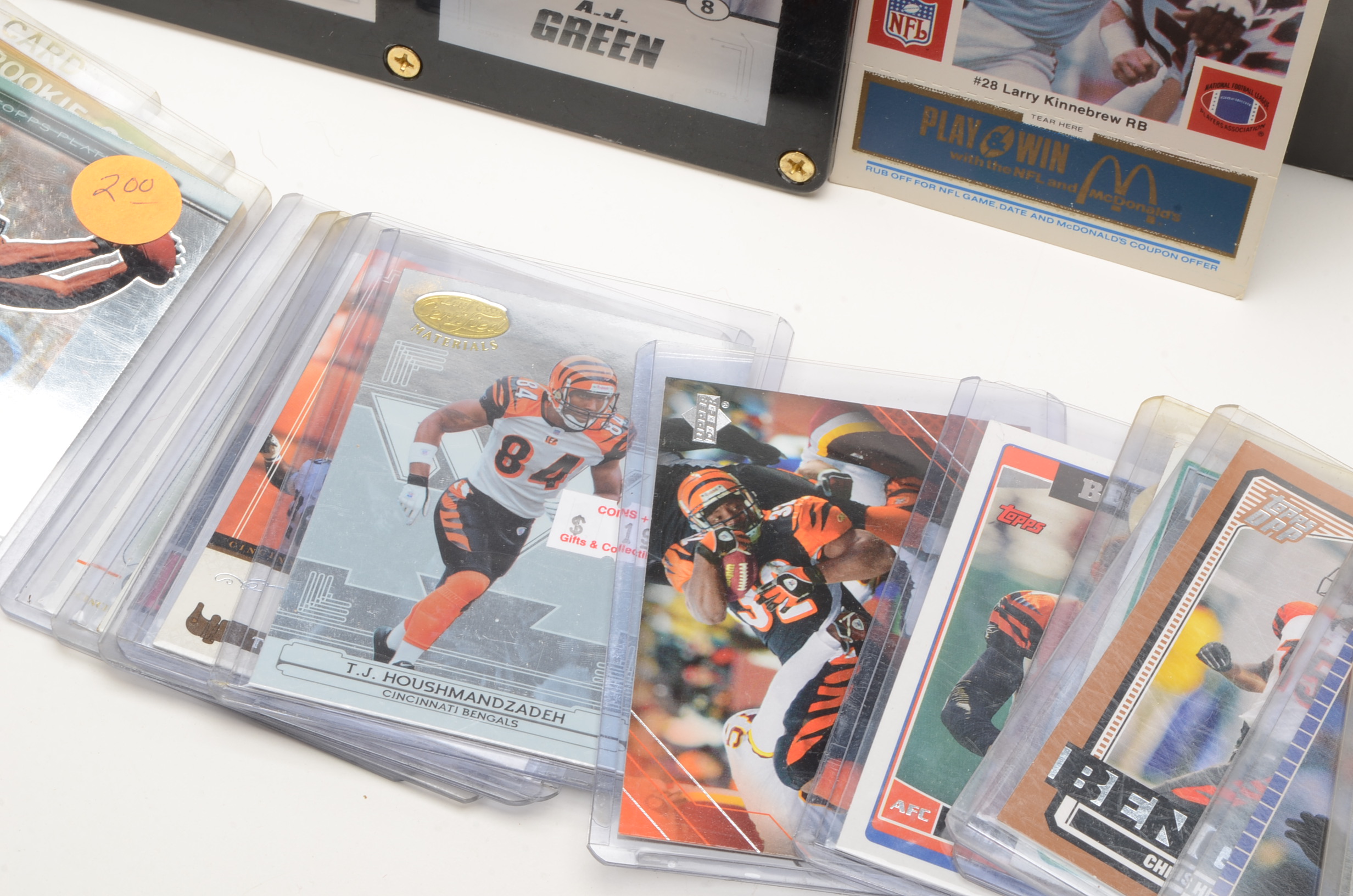 Hundreds Of Cincinnati Bengals Football Cards 1980s-2000s