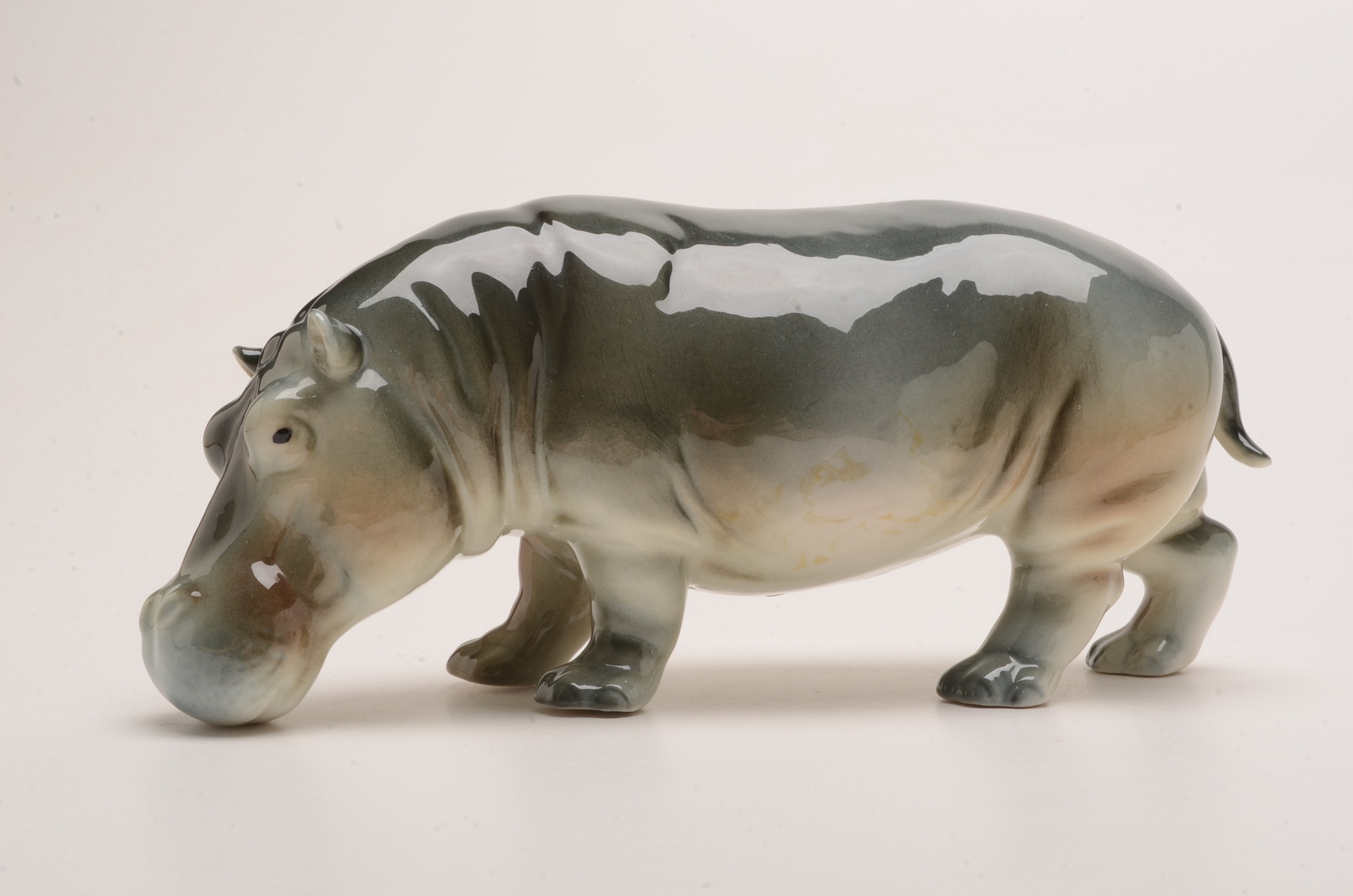 Assorted Hippopotamus Figurines, Including Goebel