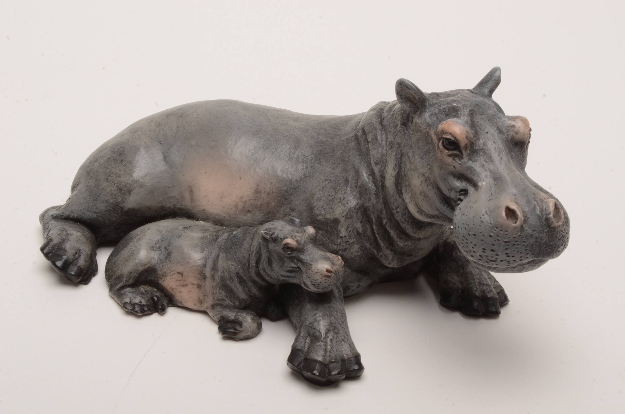 Assorted Hippopotamus Figurines, Including Castagna