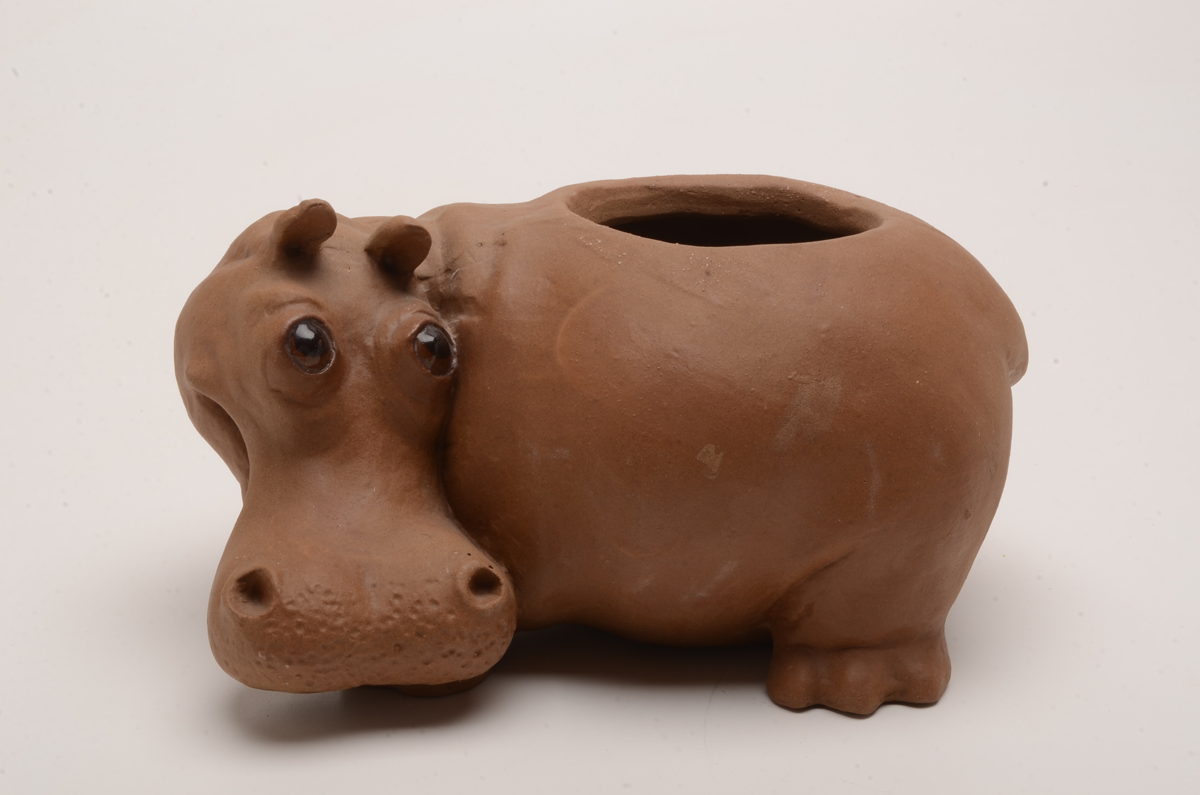Assorted Hippopotamus Decor, Including Freeman McFarlin by Anthony Planter