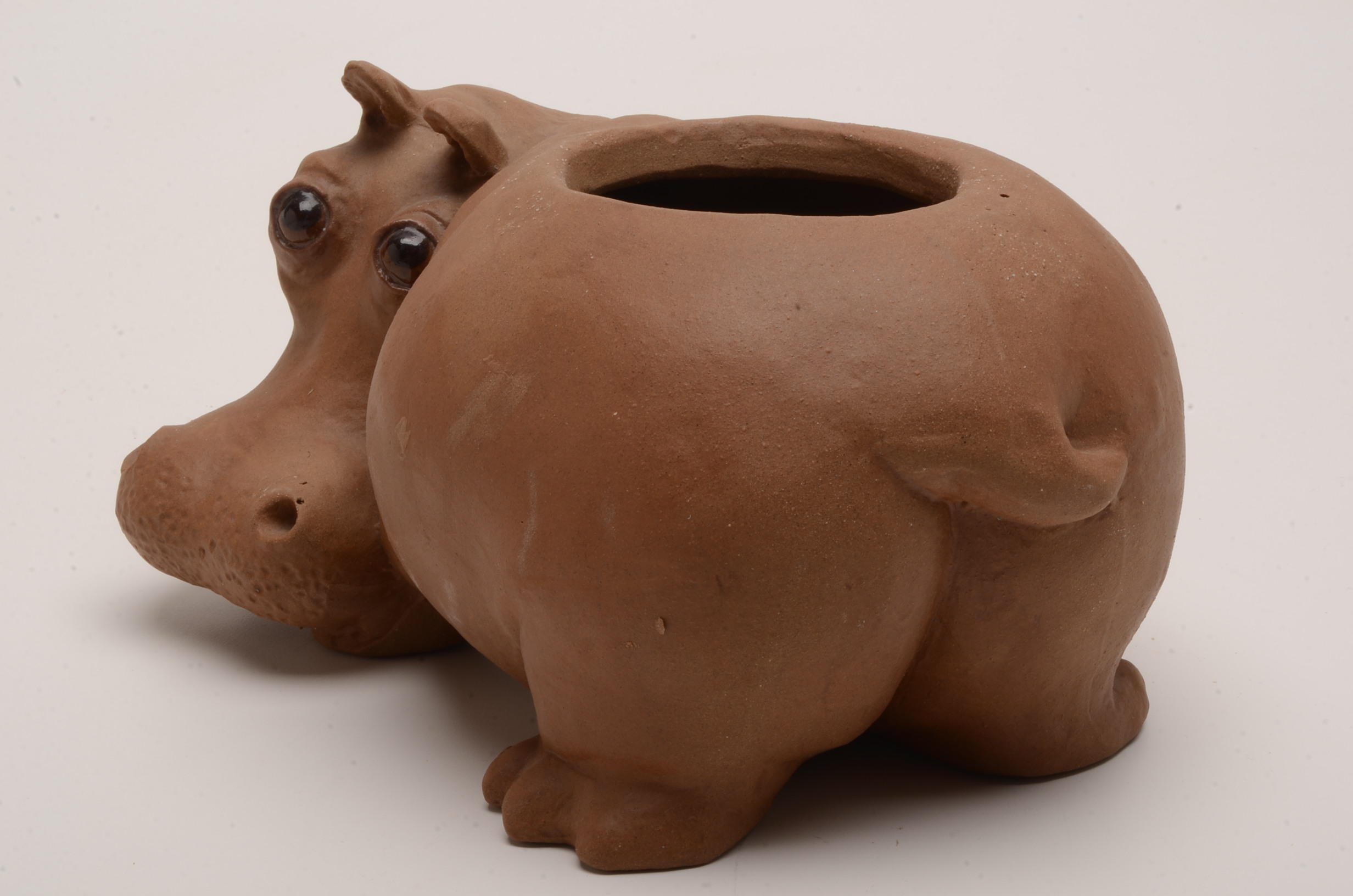 Assorted Hippopotamus Decor, Including Freeman McFarlin by Anthony Planter