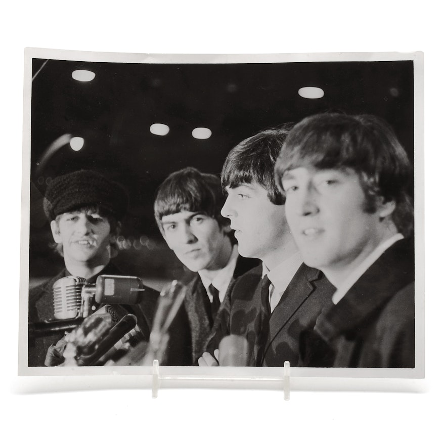 Contemporary Beatles Black and White Group Photo
