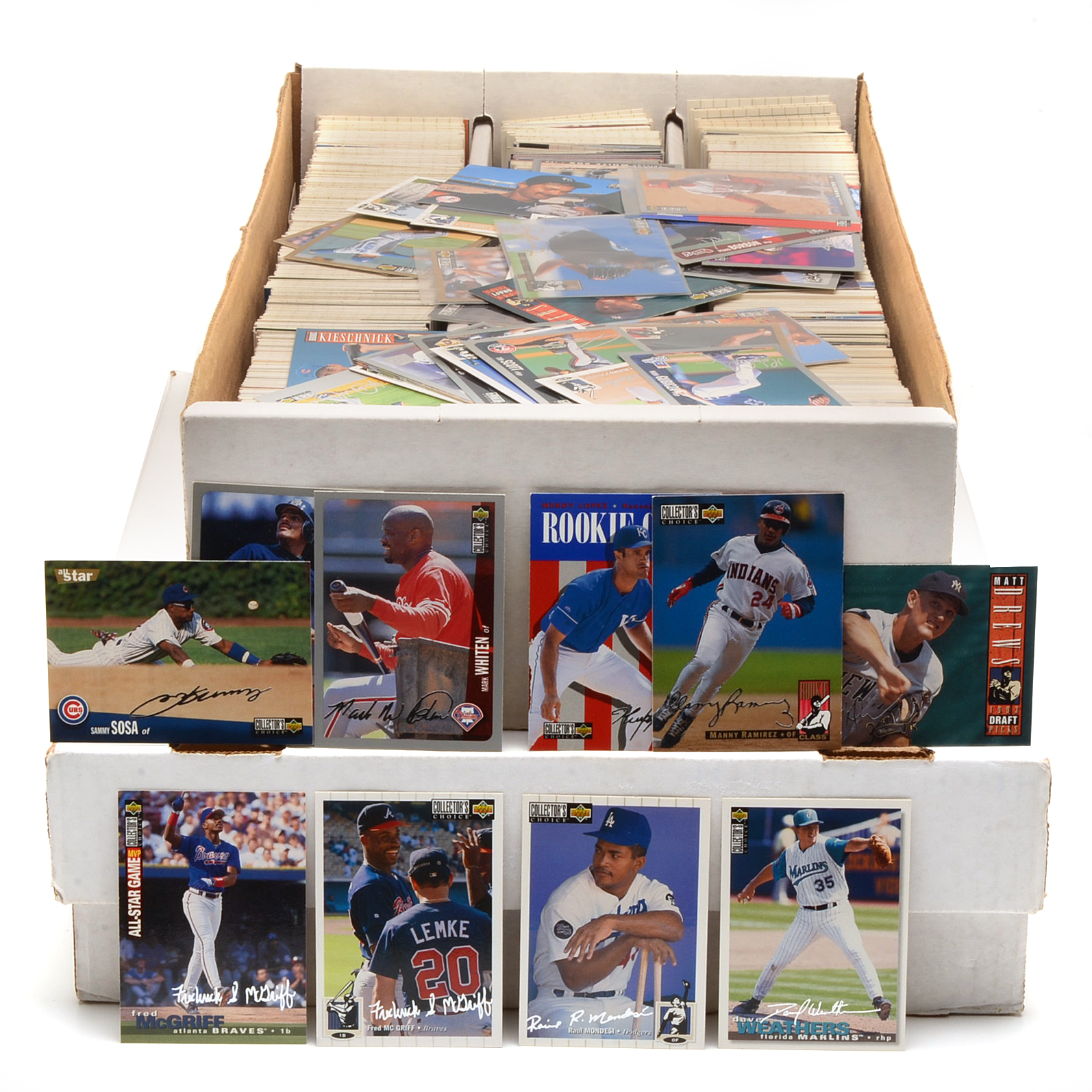 Two Boxes Filled With 1980s-2000s Baseball Cards