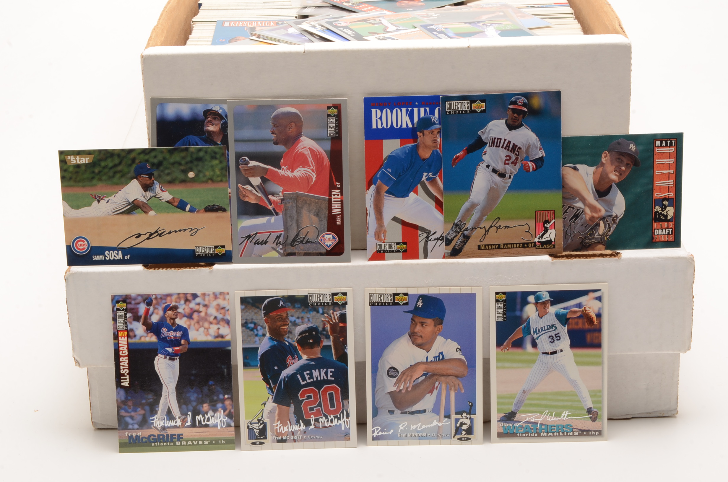 Two Boxes Filled With 1980s-2000s Baseball Cards