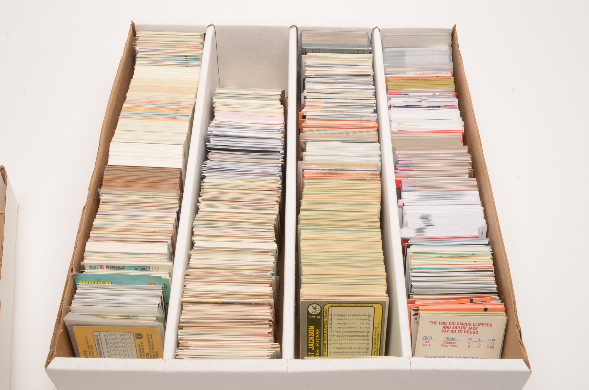 Two Boxes Filled With 1980s-2000s Baseball Cards