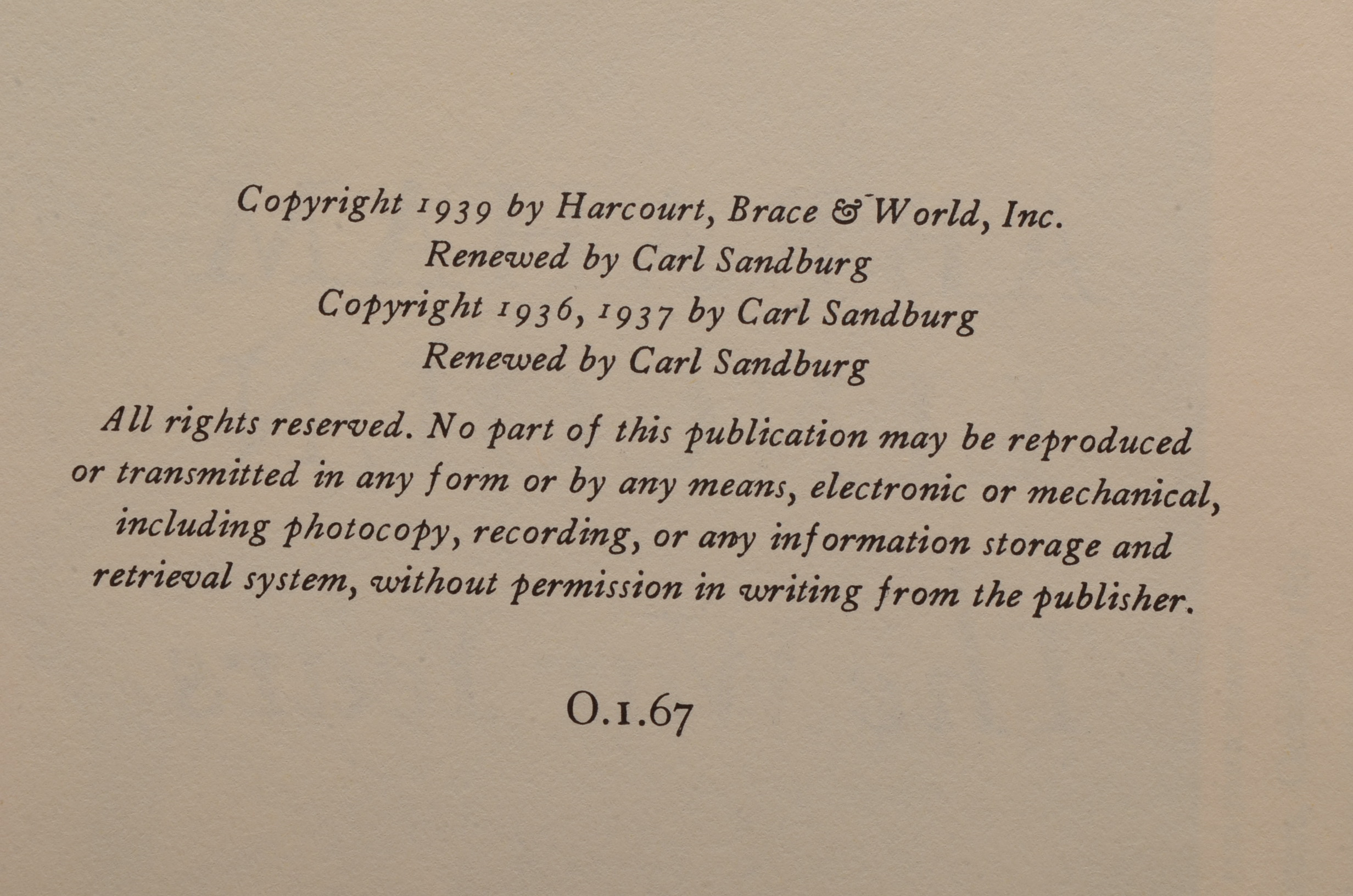 "The War Years: Abraham Lincoln" By Carl Sandburg in Four Volumes