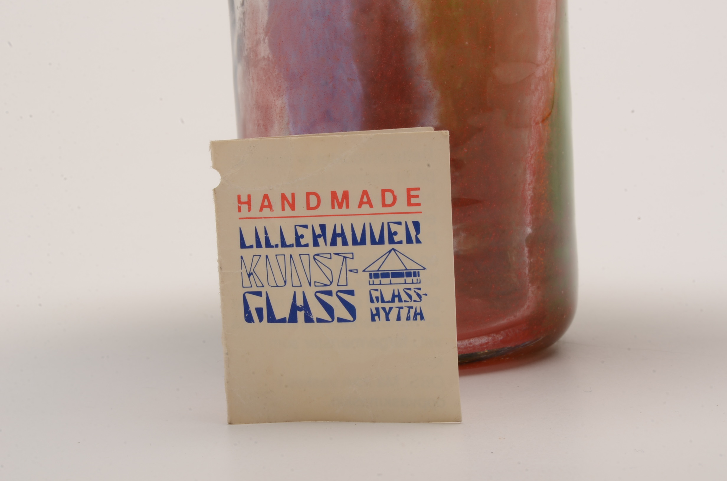 Vintage Norwegian Art Glass Vase