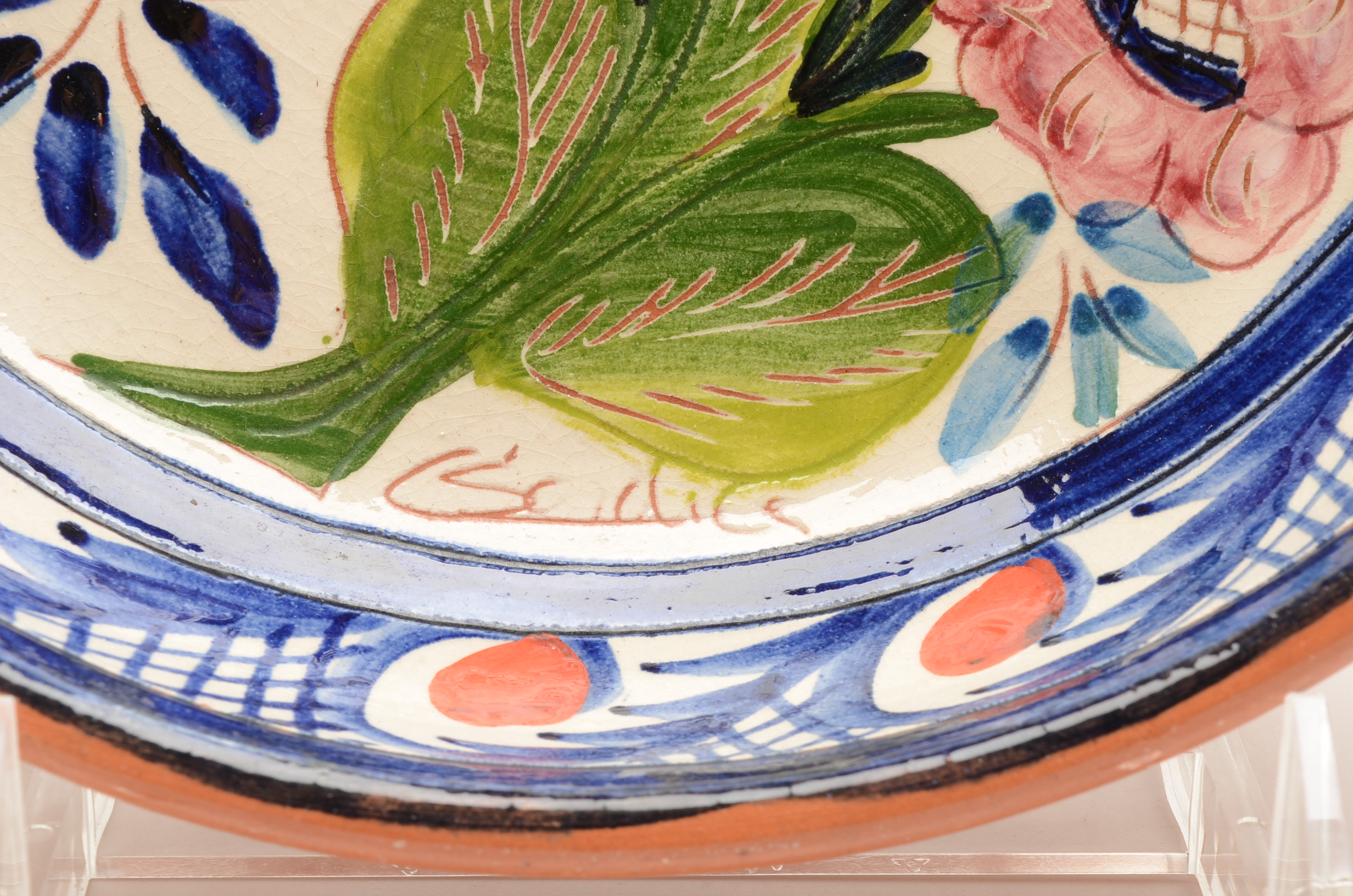 Signed Hand Thrown Portuguese Terra Cotta Bowl