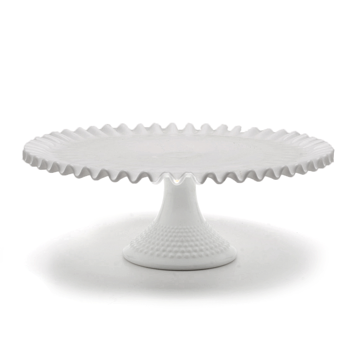 Milk Glass Cake Plate
