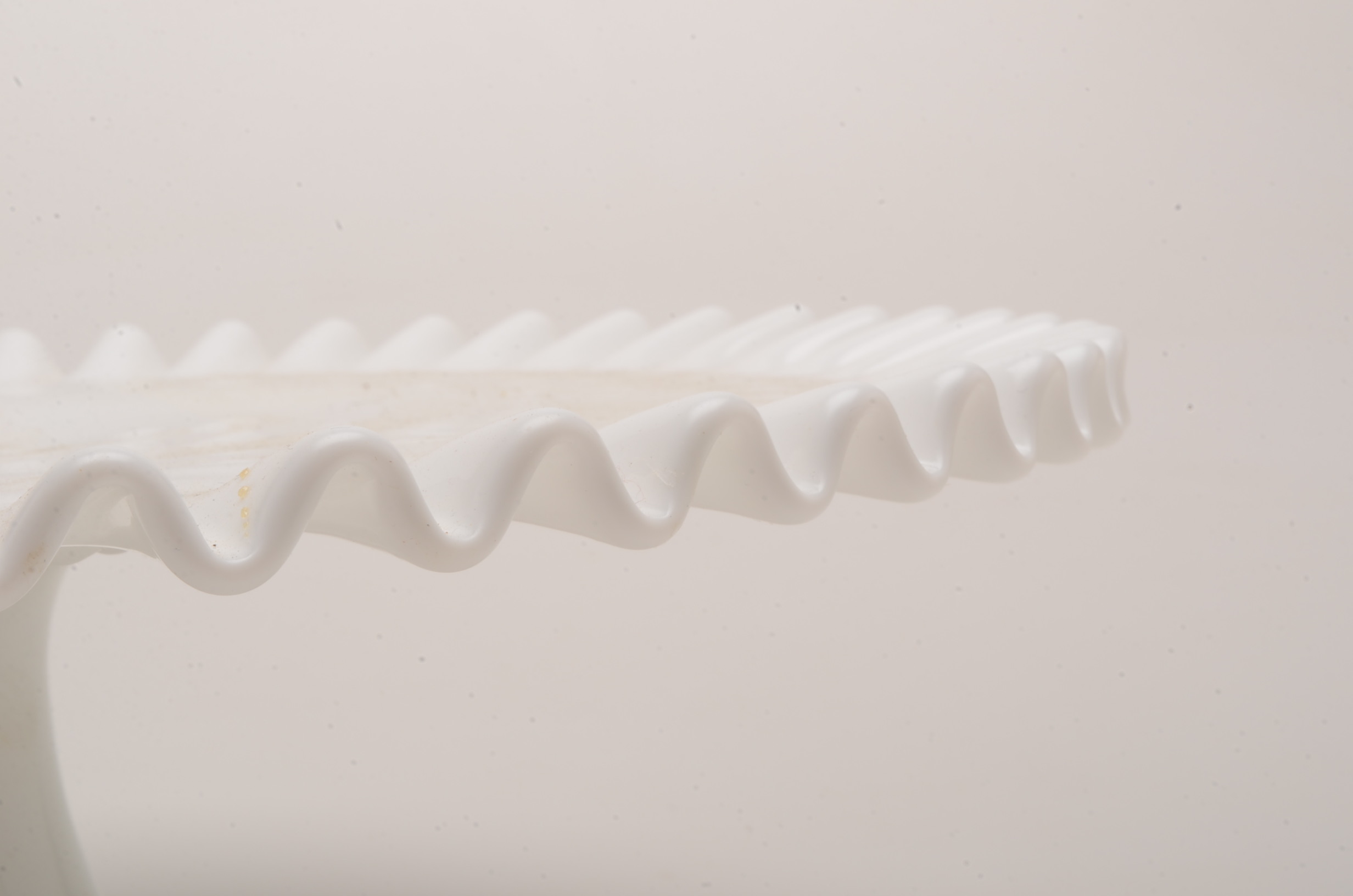 Milk Glass Cake Plate