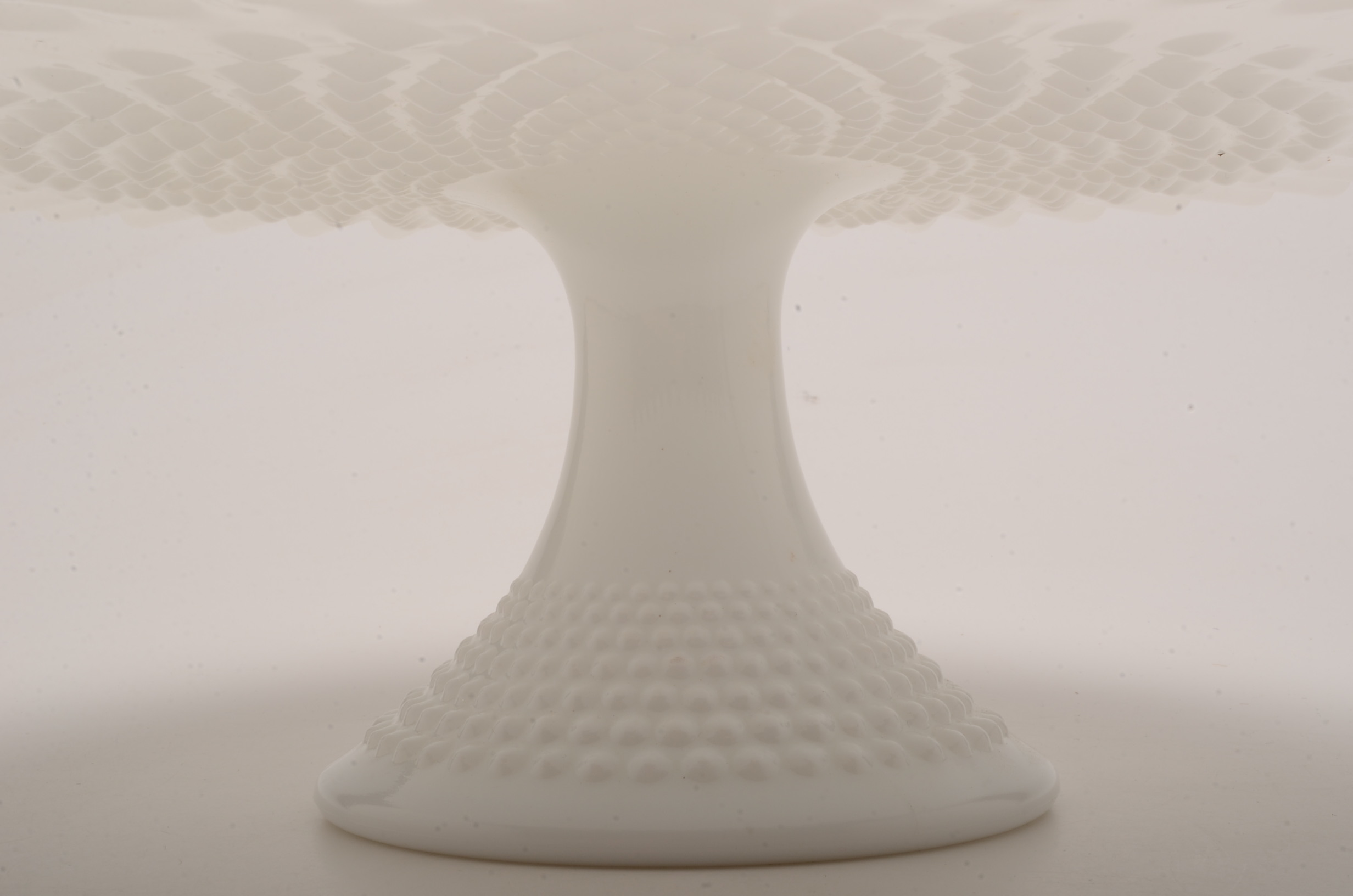 Milk Glass Cake Plate