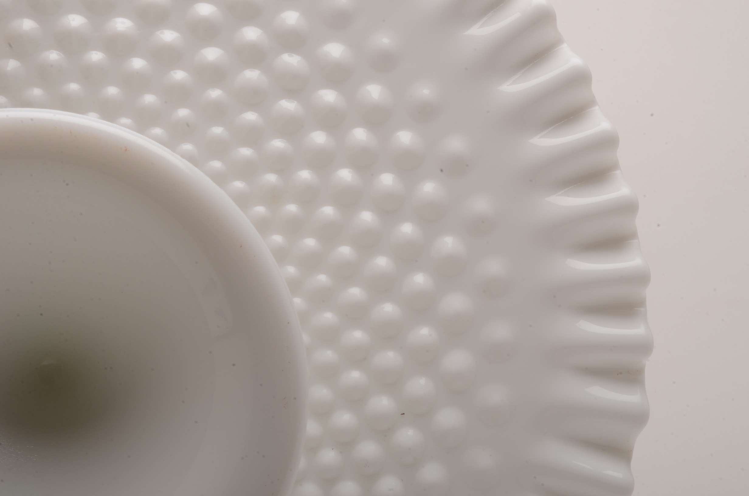 Milk Glass Cake Plate